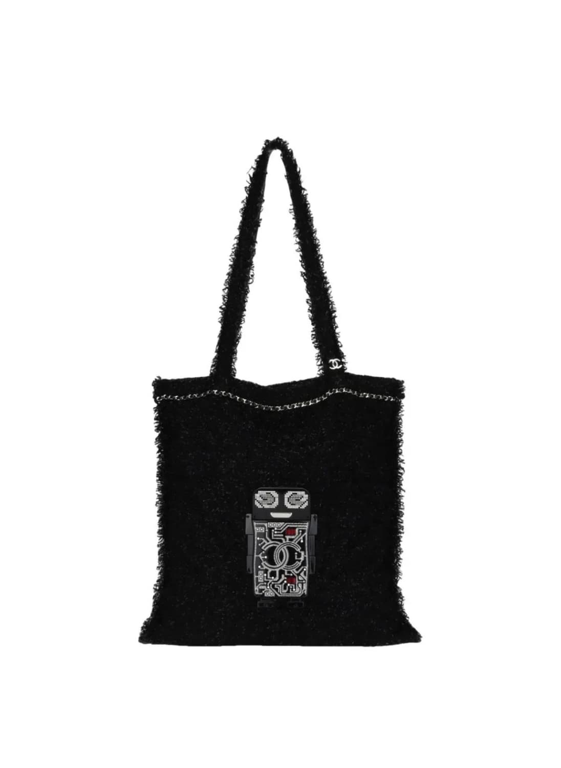 샤넬 17S 로봇 트위드 쇼퍼백 │ 희소 로봇백 블랙 상품이미지1