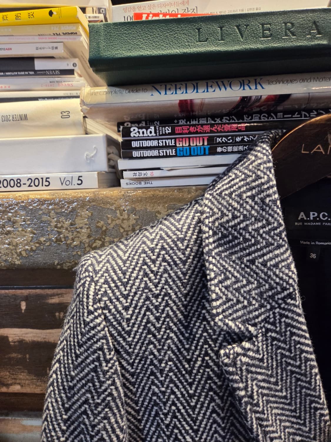 아페세 트위드코트 상품이미지3