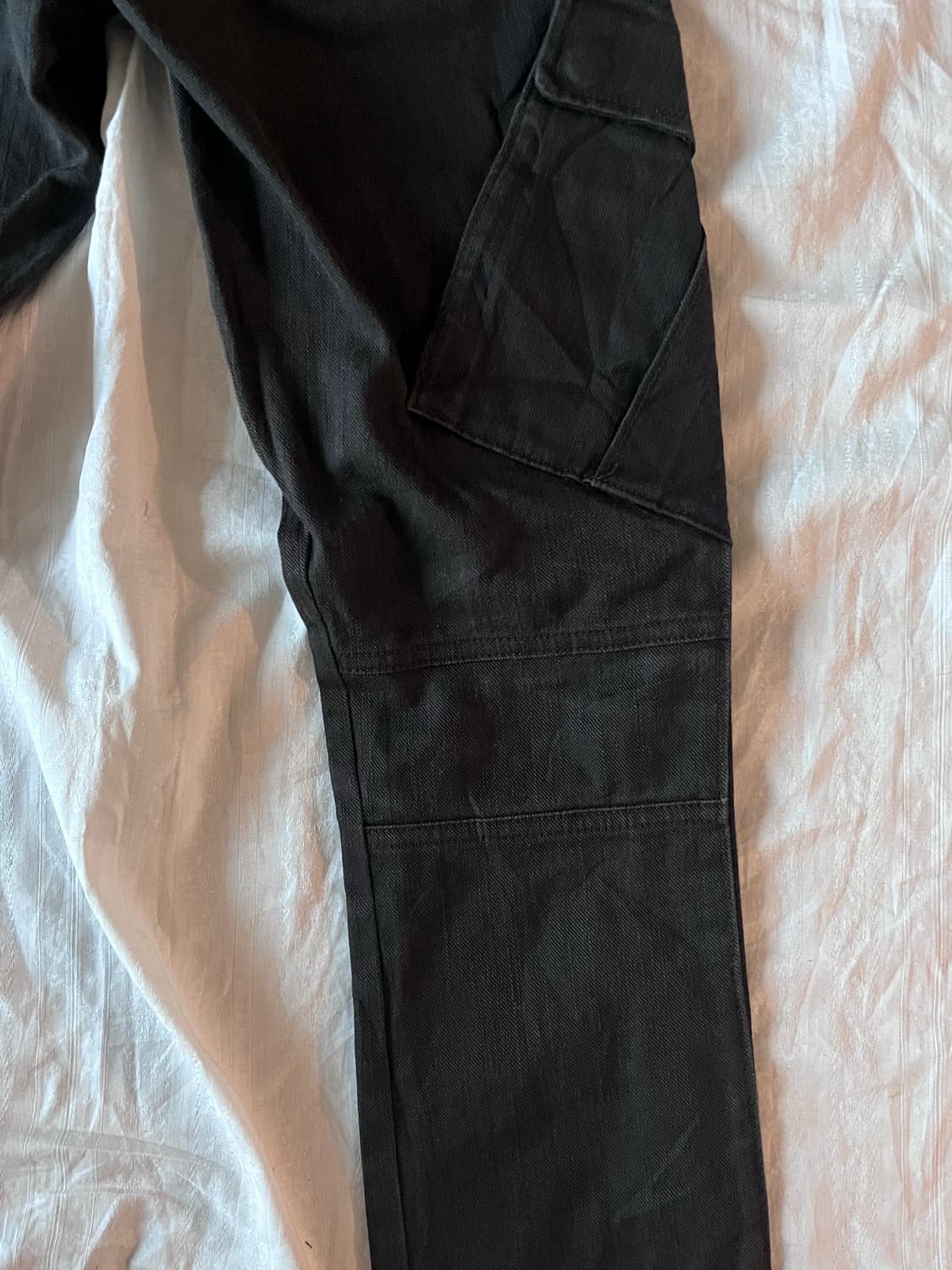 DKNY Jeans Black Biker Cargo Pants 상품이미지7