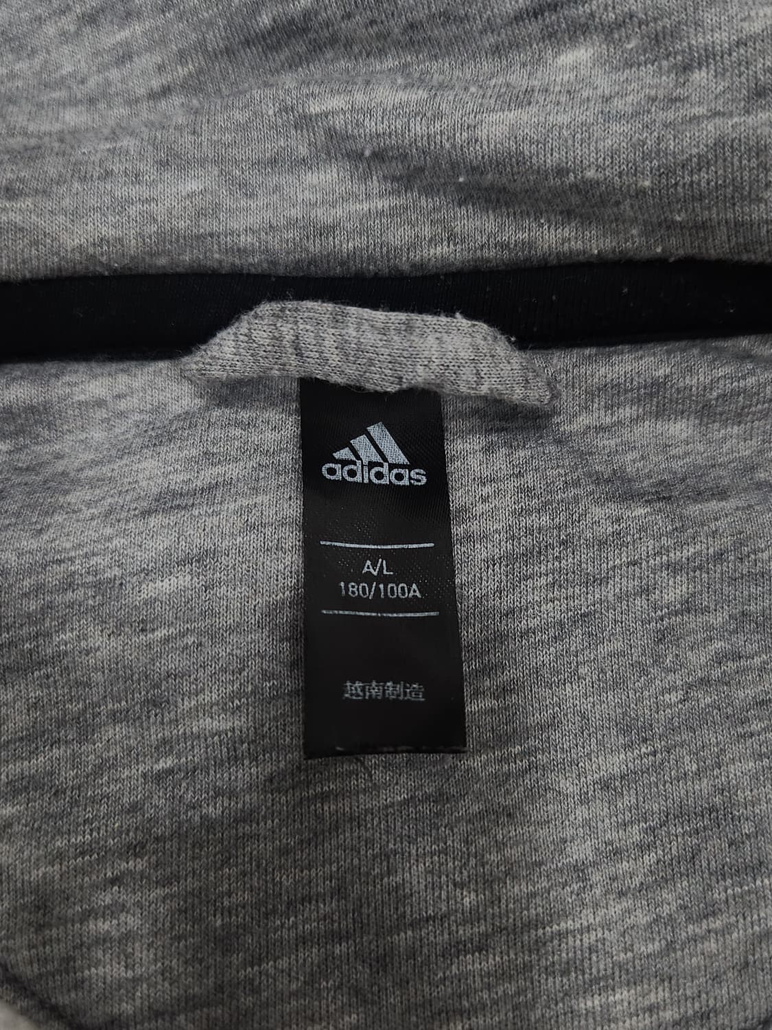 아디다스 기모 후드집업 그레이 자켓 남성 100사이즈 상품이미지6