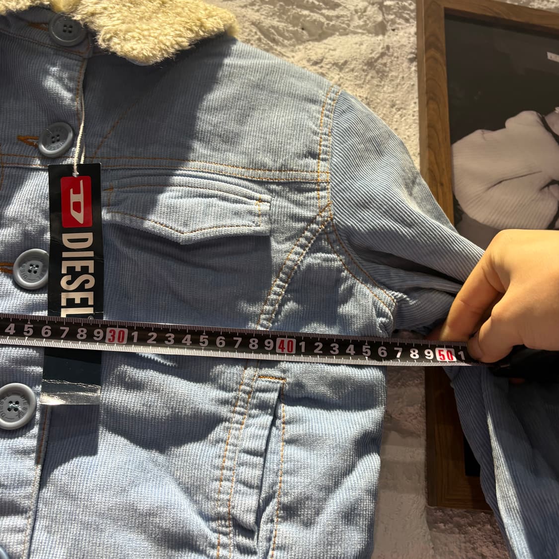 새상품) 디젤 코듀로이 쉐르파 자켓 데드스탁 상품이미지9