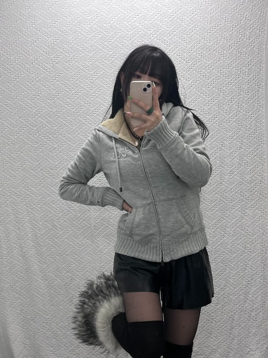 타미힐피거 빈티지 폭닥 슬림 양털 후드 집업 M C09146 상품이미지1