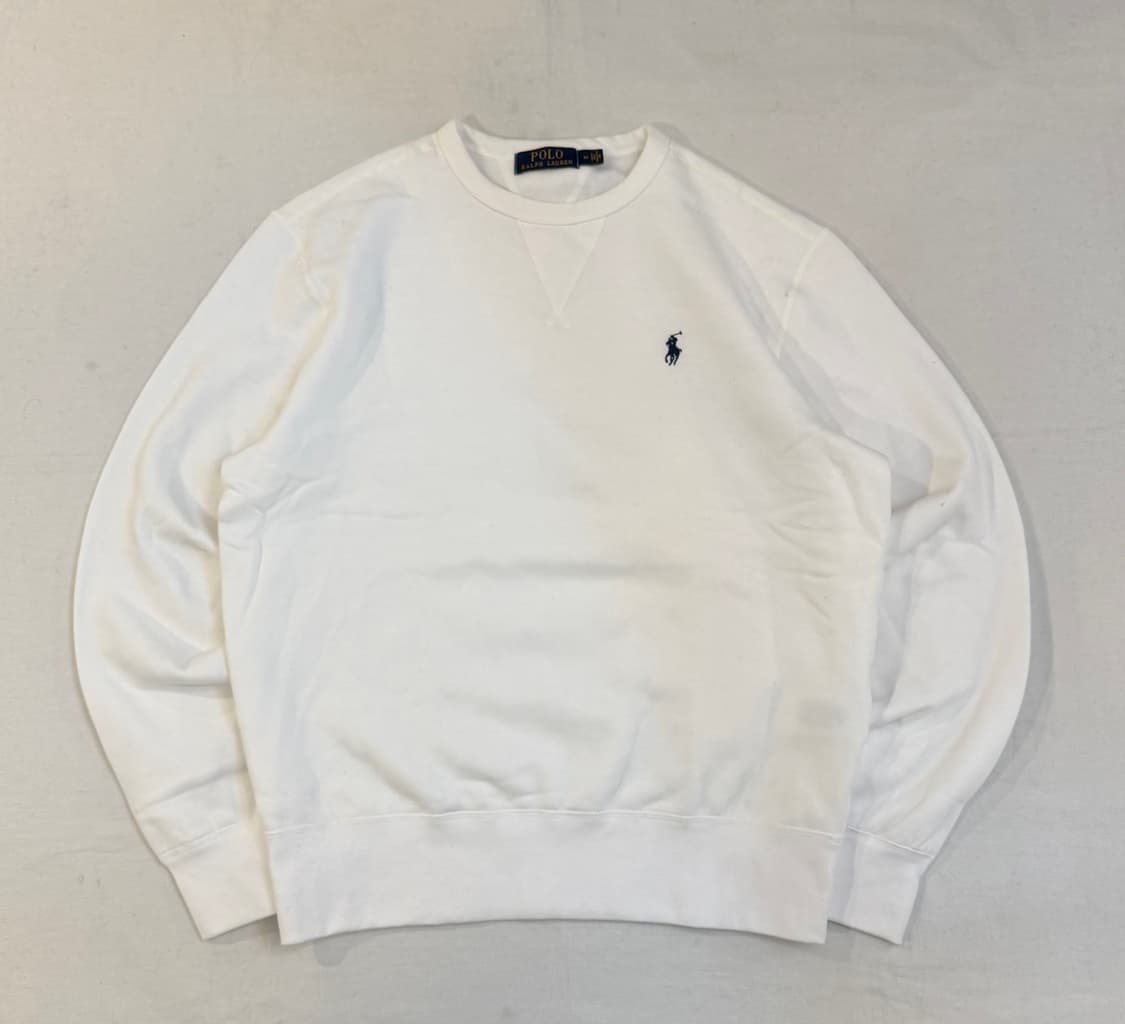 민트급 폴로 랄프로렌 맨투맨 스웻셔츠 화이트 상품이미지1