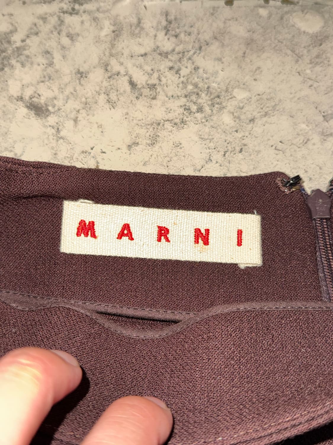 Marni 마르니 버건디 스커트  상품이미지4
