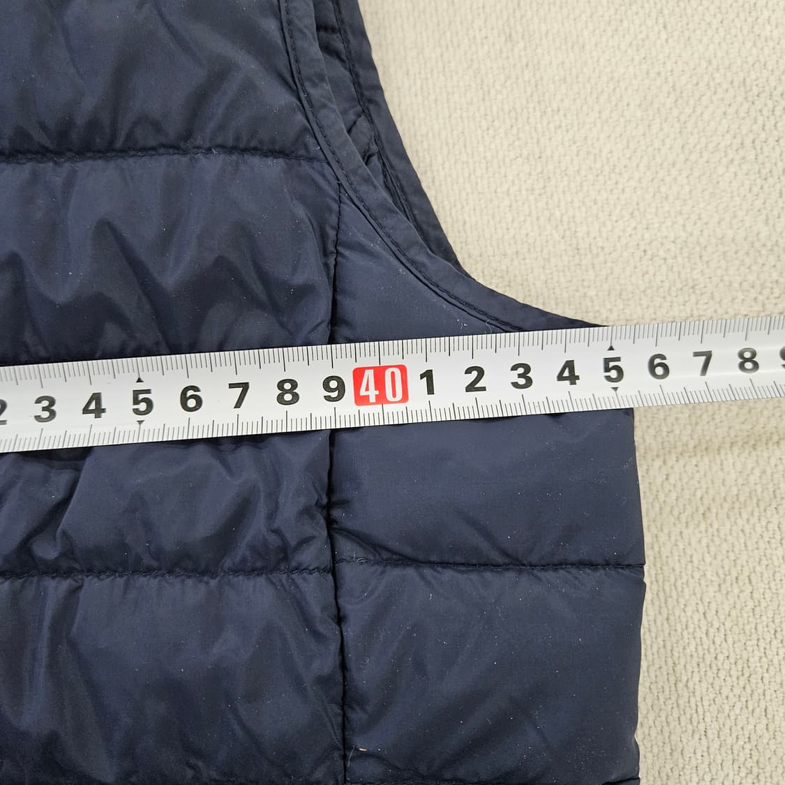 [M] 무신사 여성 네이비 경량 패딩 조끼 0121Y1 상품이미지6