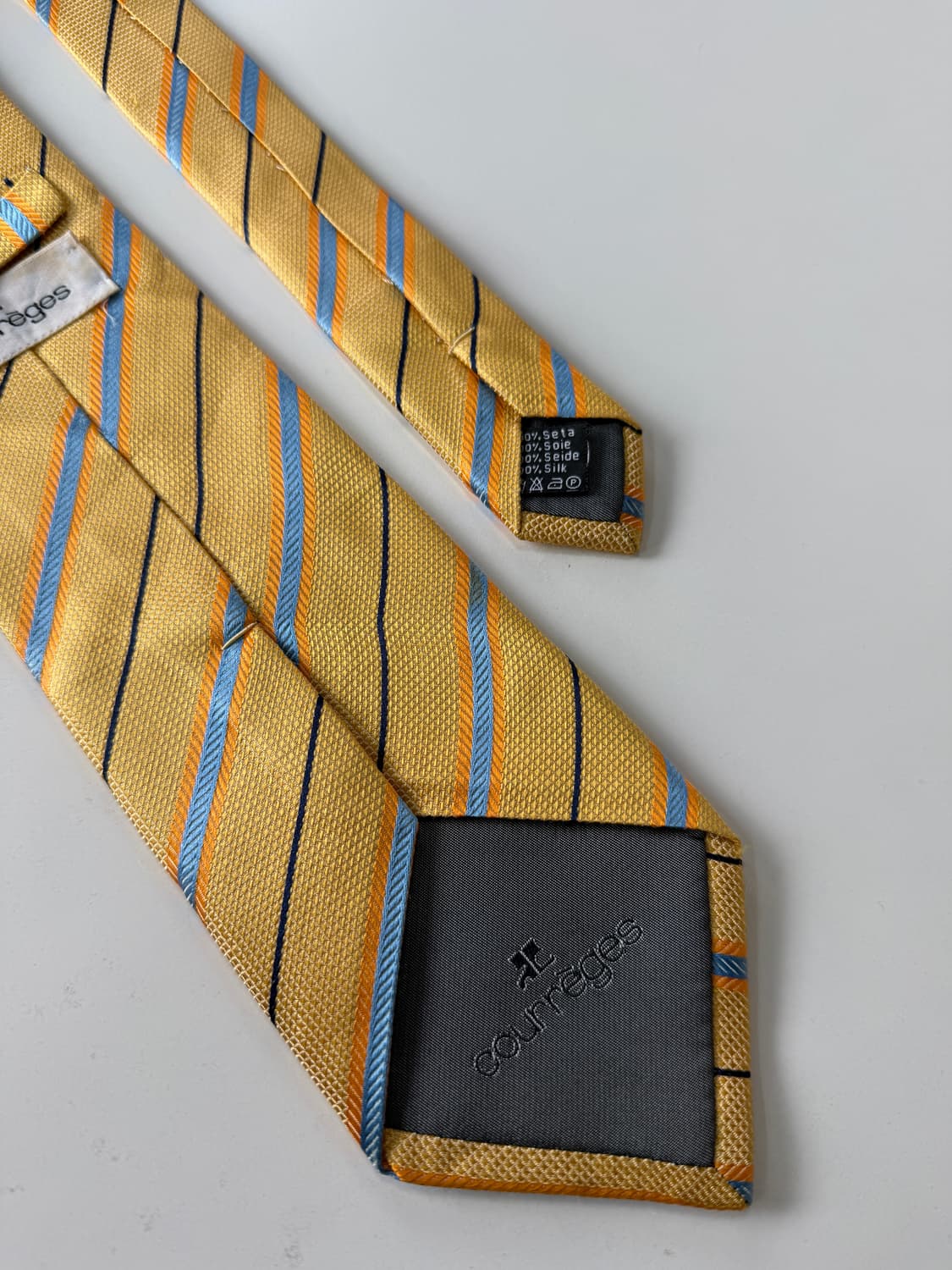 꾸레쥬 (Courreges) 실크 넥타이 8.7cm 상품이미지5