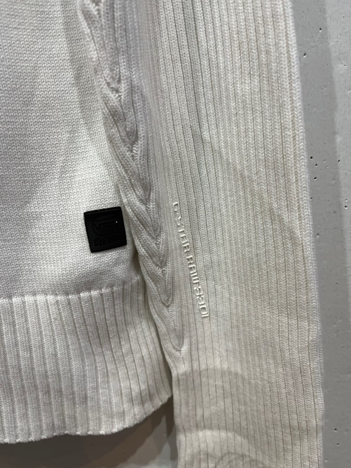 지스타로우 코튼 골지 립 니트집업 S 상품이미지4