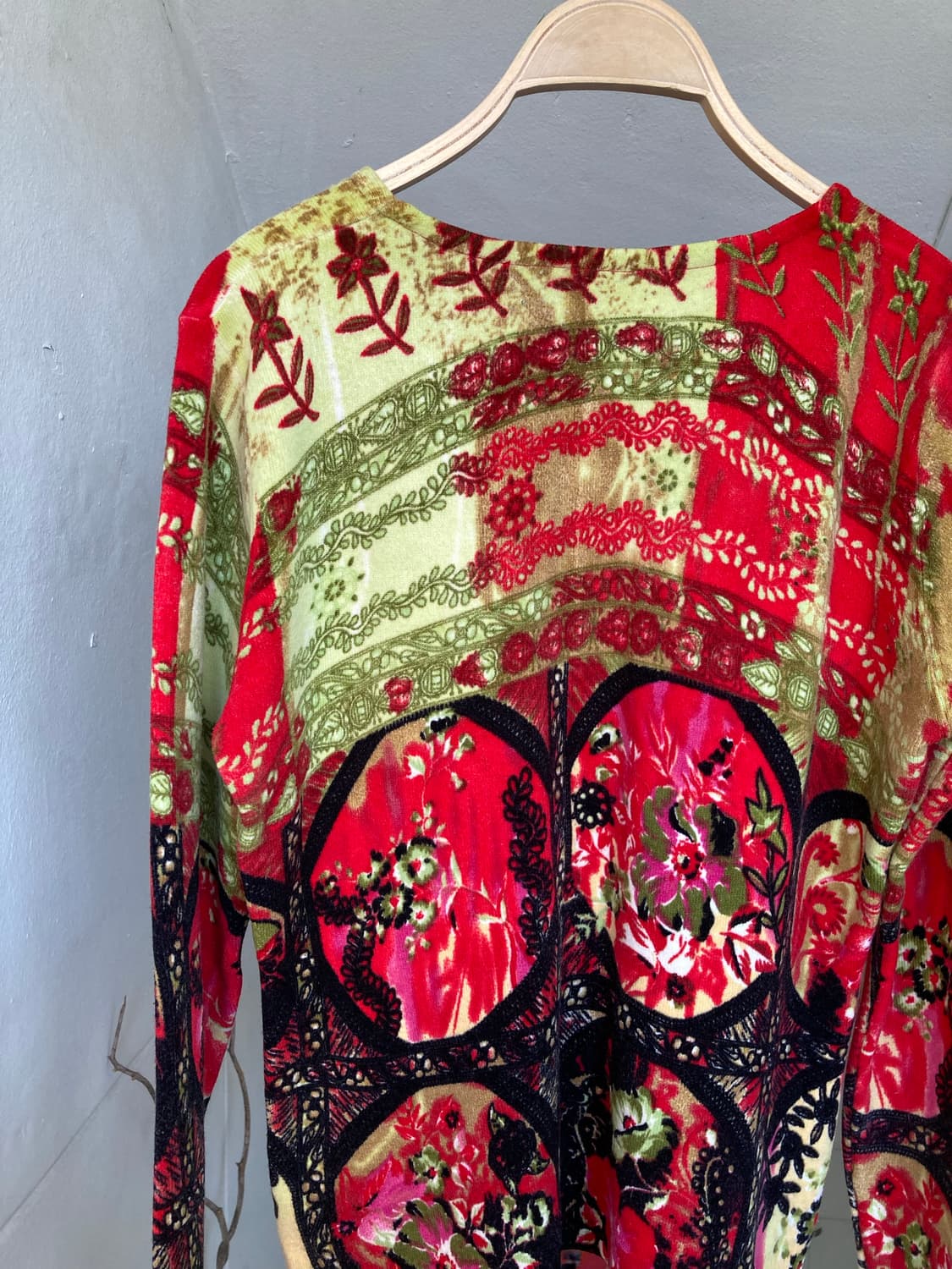 y2k 패턴 니트탑 상품이미지6