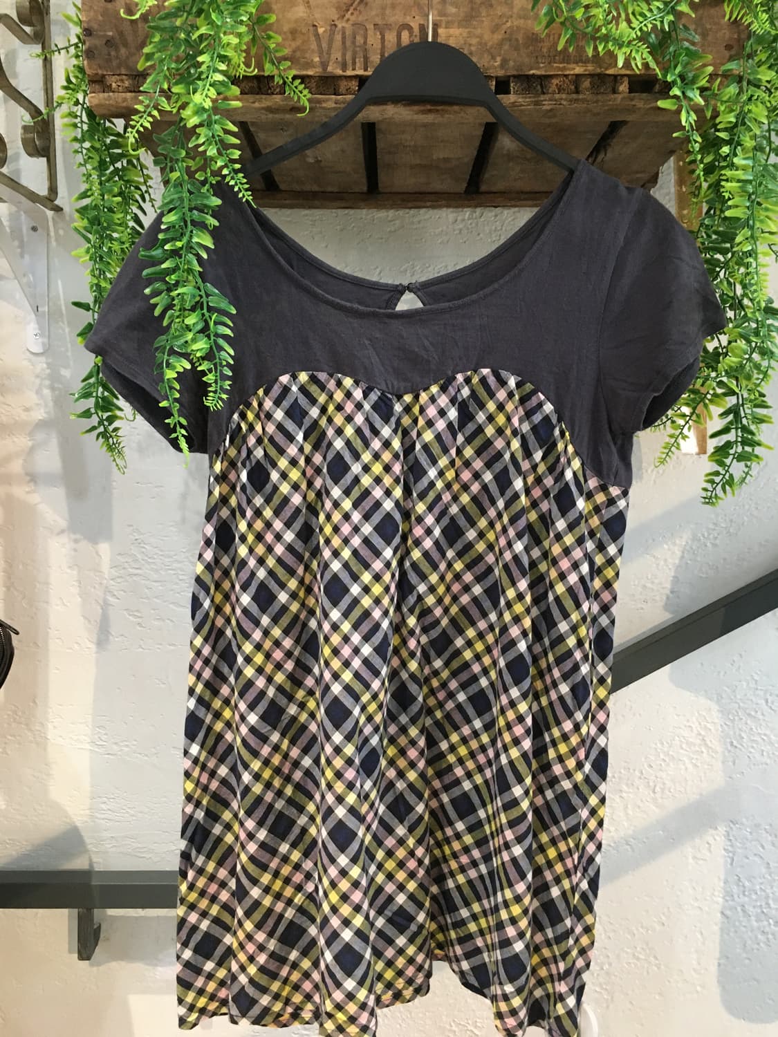 빈티지 캔디걸 핑크 옐로우 체크 코디세트 상품이미지4