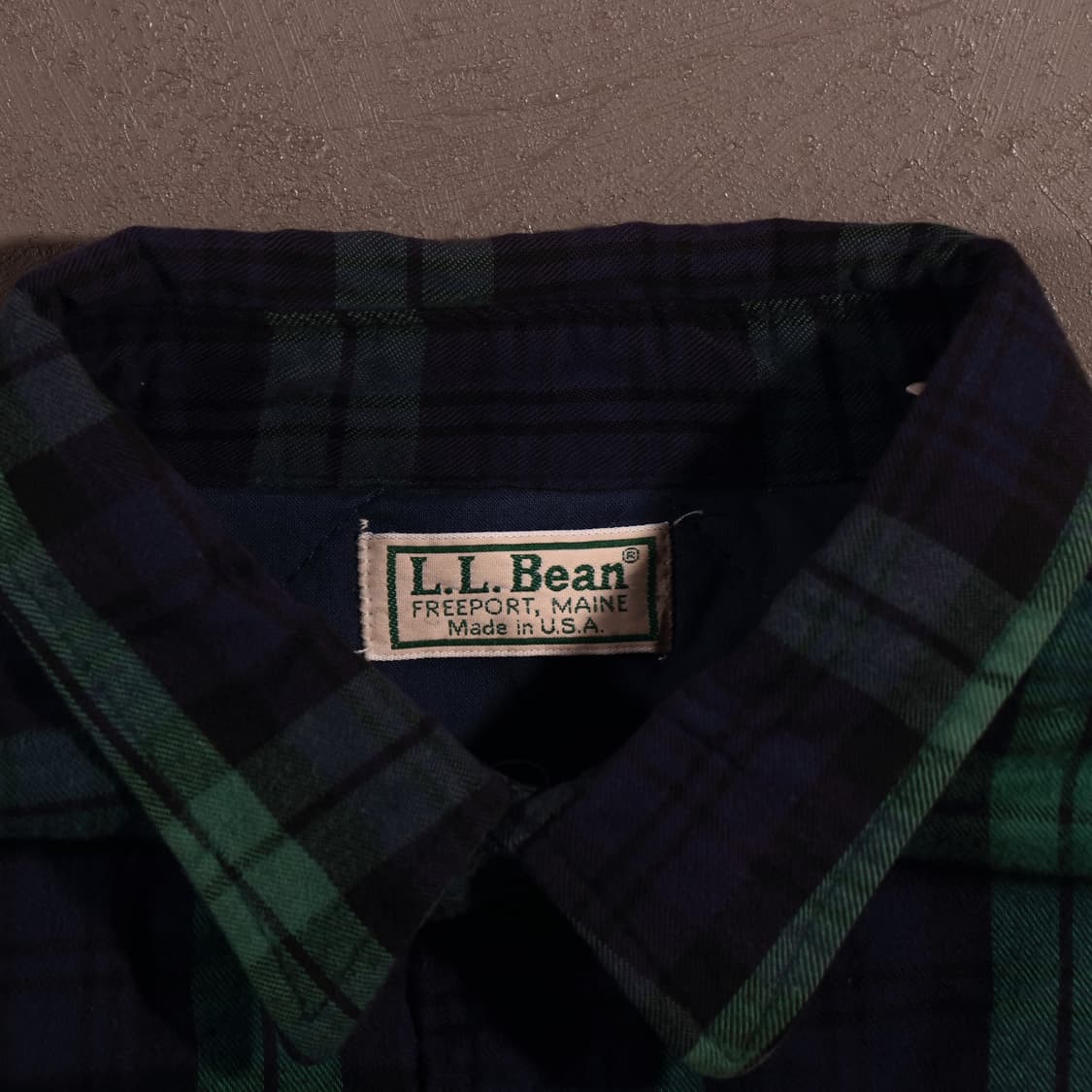 80s 엘엘빈 누빔 체크셔츠자켓 상품이미지3