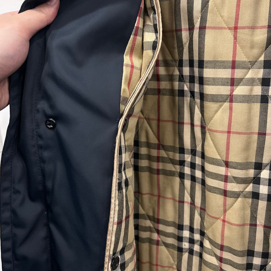 버버리 런던 이너 탈착 싱글 폴리 맥코트 상품이미지4