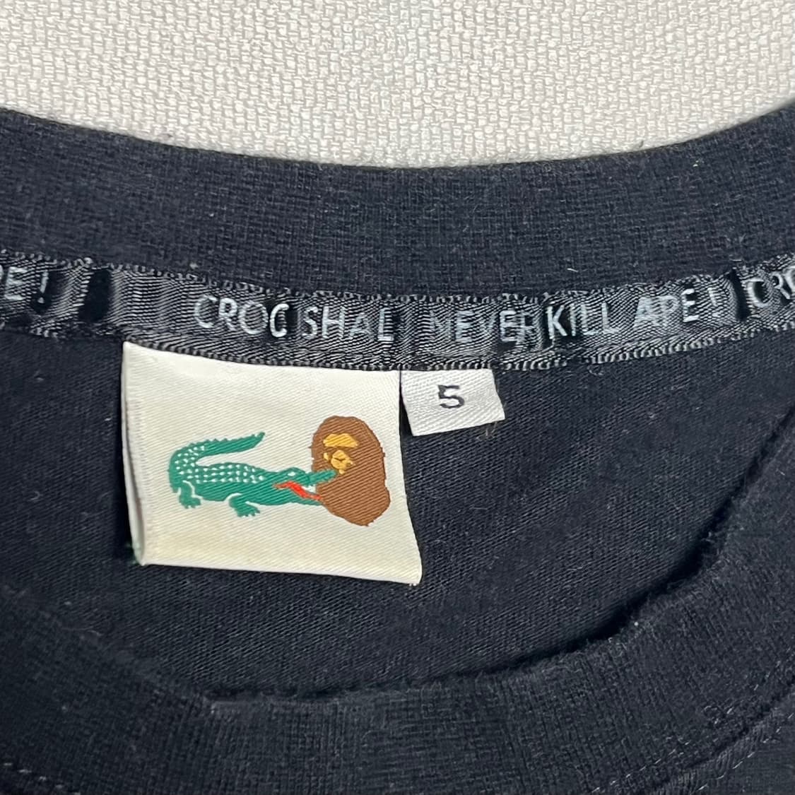 베이프 X 라코스테 빅프린팅 반팔 티셔츠 상품이미지3