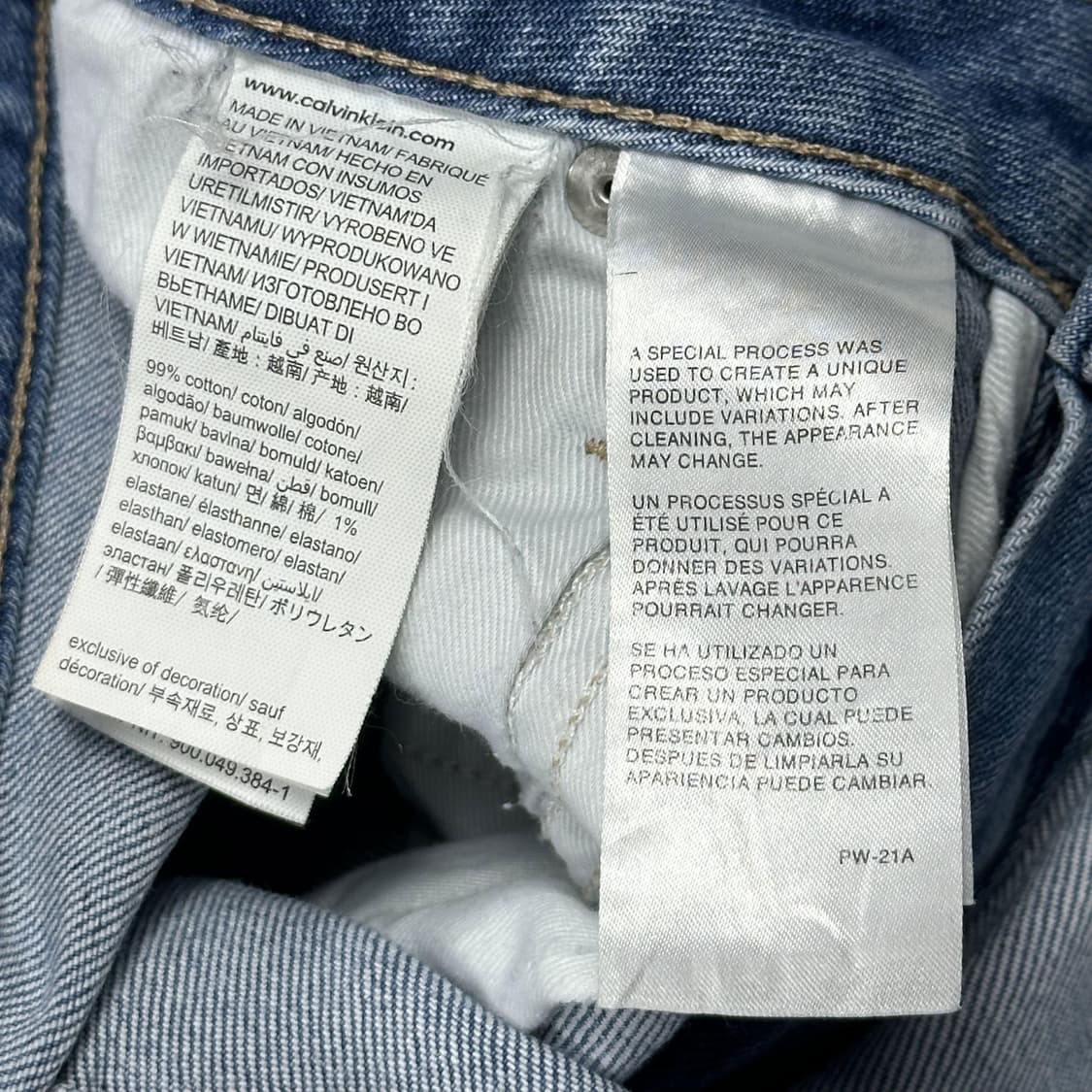 캘빈클라인 ck 스트레이트 연청 데님 팬츠 (29인치) 상품이미지6