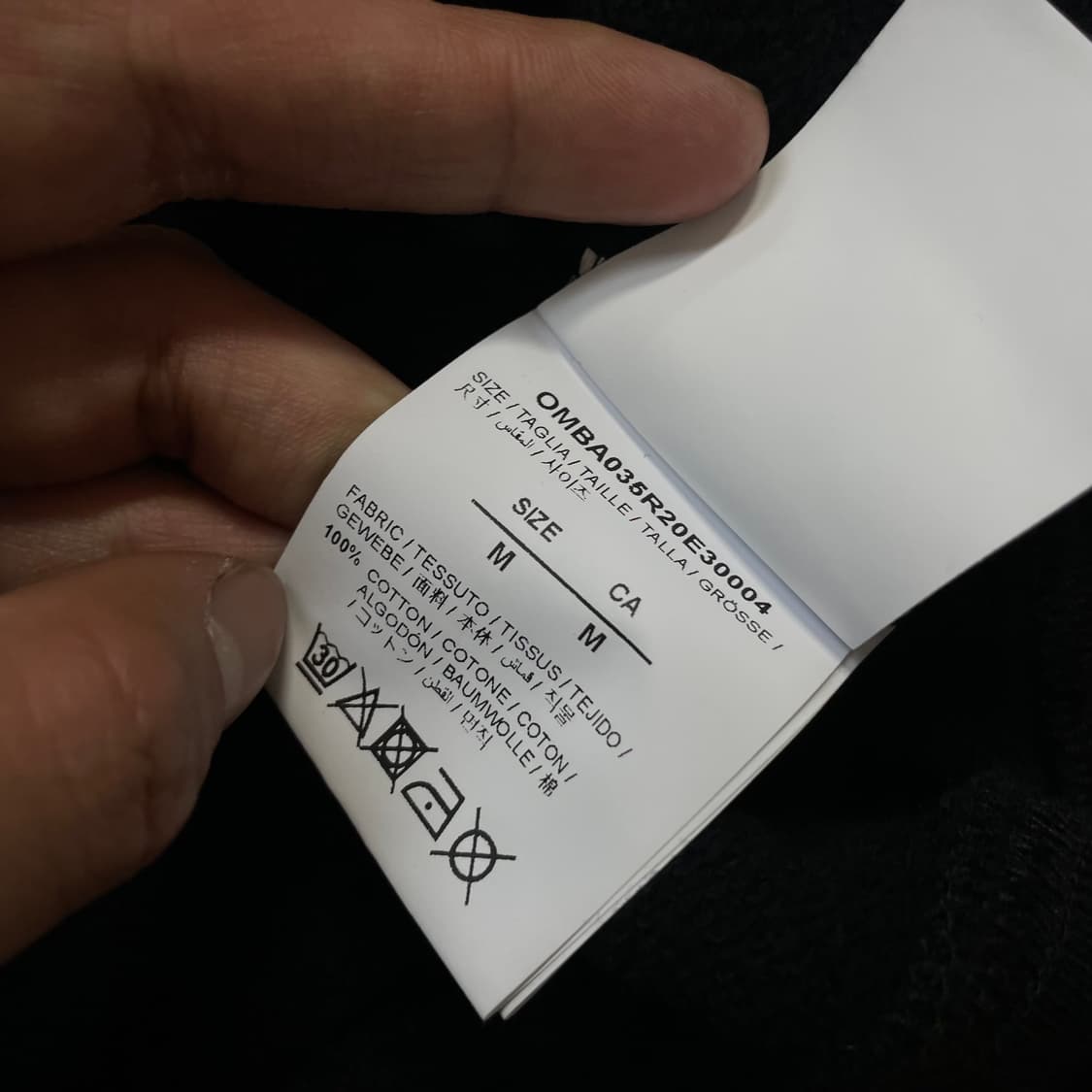 오프화이트 웨이비라인 크루넥 맨투맨 블랙 상품이미지7