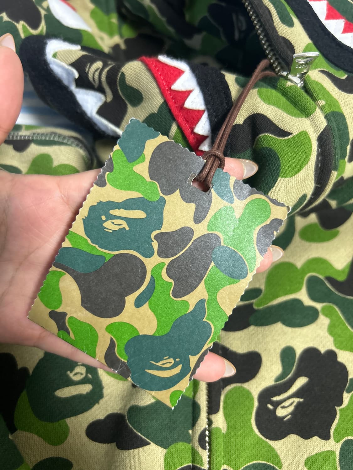 베이프 abc 카모 샤크 후드집업 상품이미지2