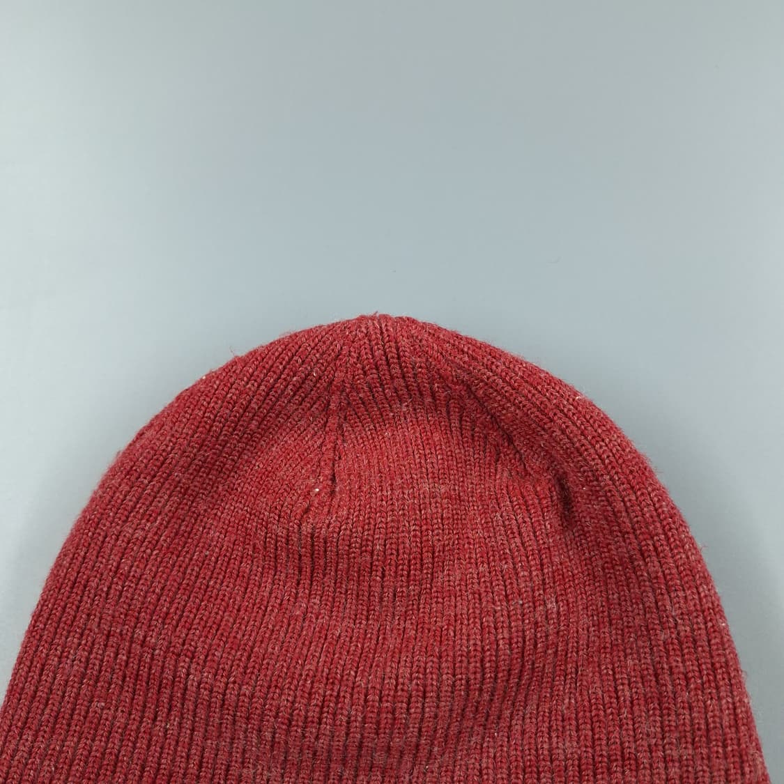 빈티지 피그먼트 레드 심플 울100 숏비니 비니 FREE 상품이미지5