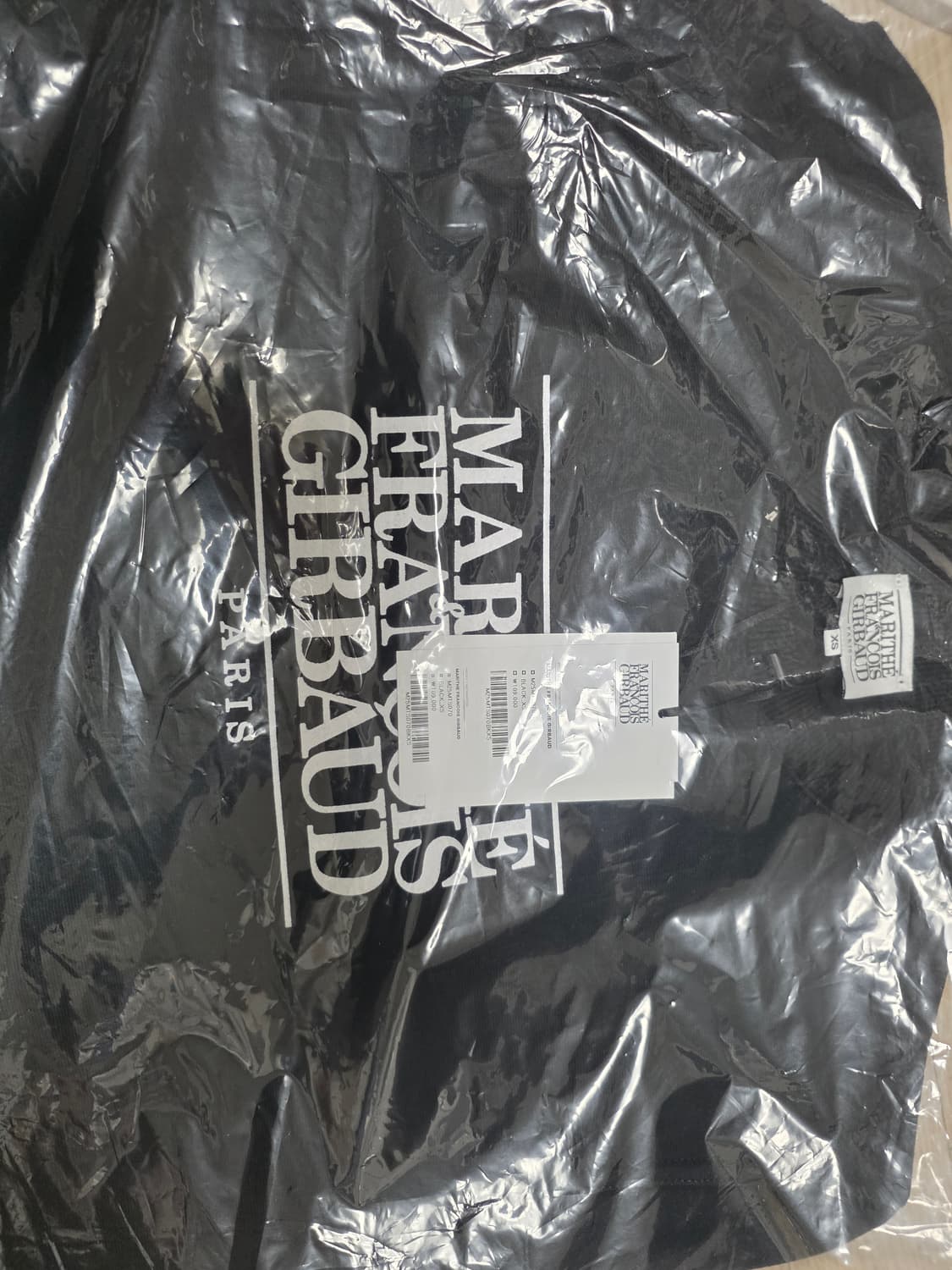 마리떼 프랑소와 저버 맨투맨 티셔츠 블랙 상품이미지1