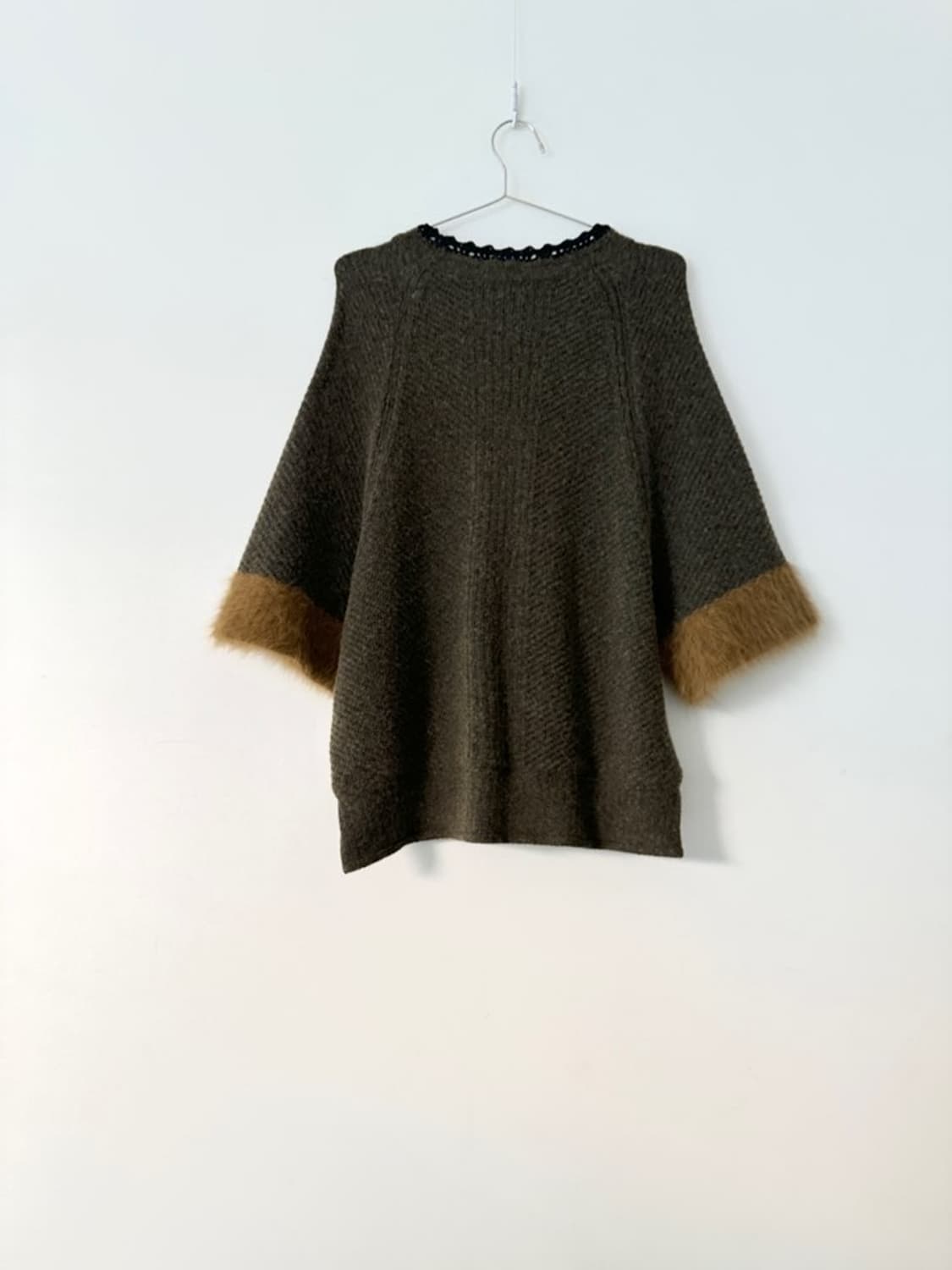 Muse fur half knit / khaki 상품이미지3