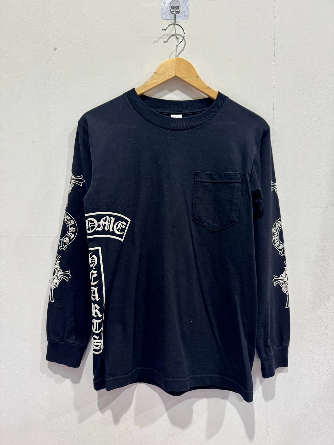 크롬하츠 블랙 롱슬리브 티셔츠 S 정품 상품이미지1