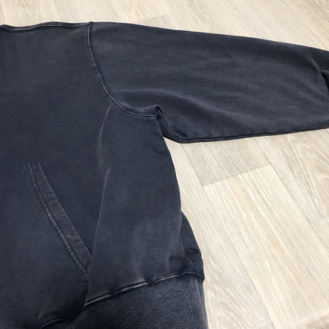 (M) 새상품 파르티멘토 2year 워시 럭비 스웨트 셔츠 다크 네이비 상품이미지8