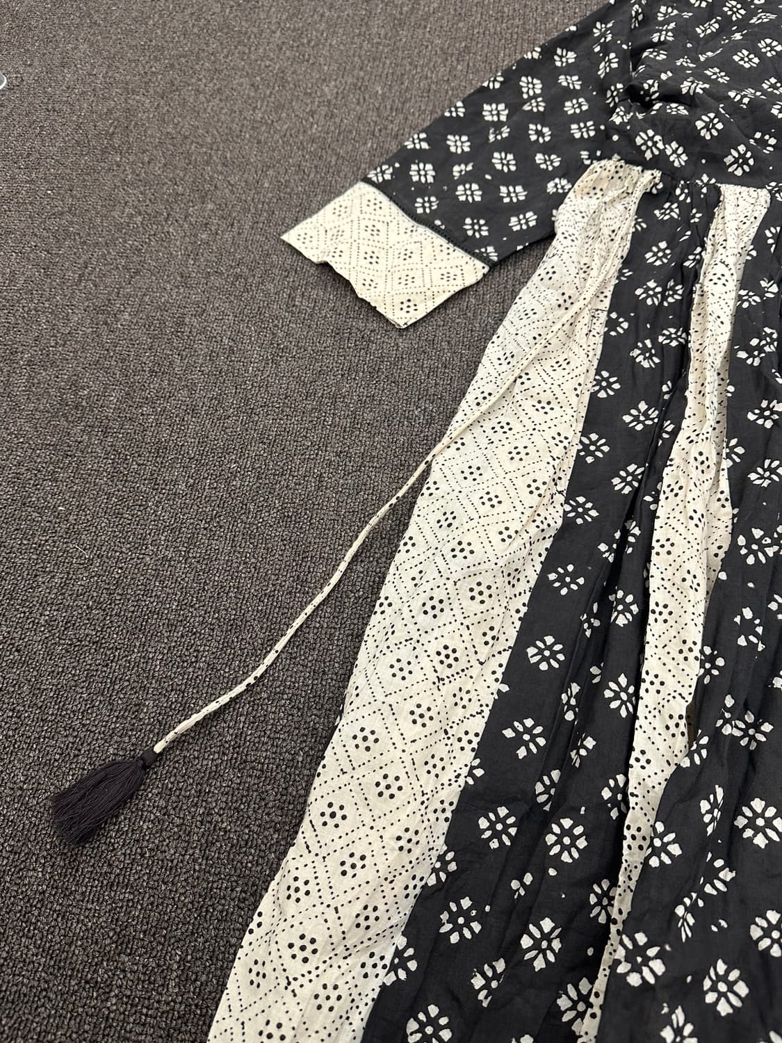 14)Japanese vintage 패턴 레이스 디테일 오픈 원피스 상품이미지8