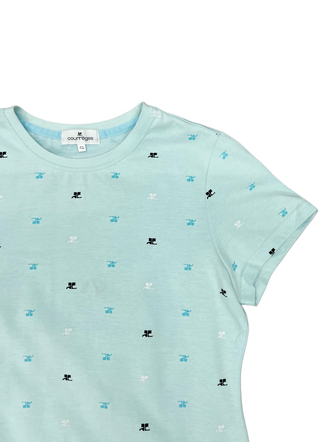 90s) Courreges pattern T-shirt 상품이미지3