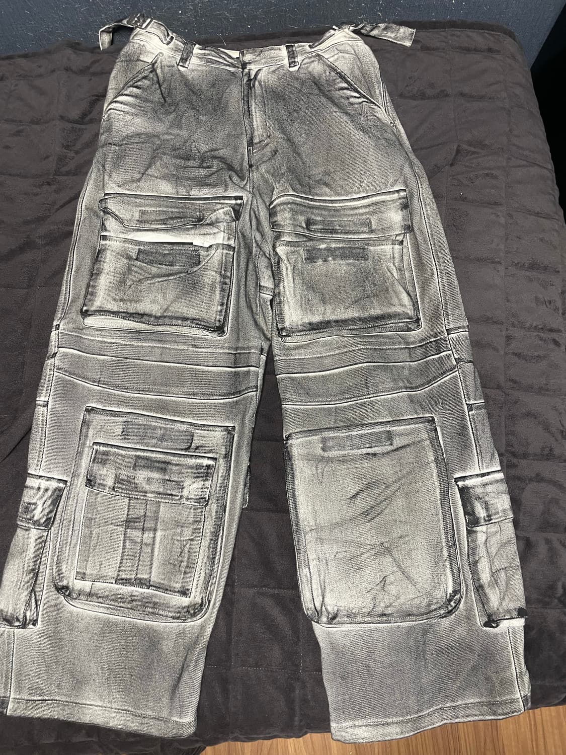 프로젝트 G/R 페인티드 데님 카고 더티 화이트(1size) 상품이미지2