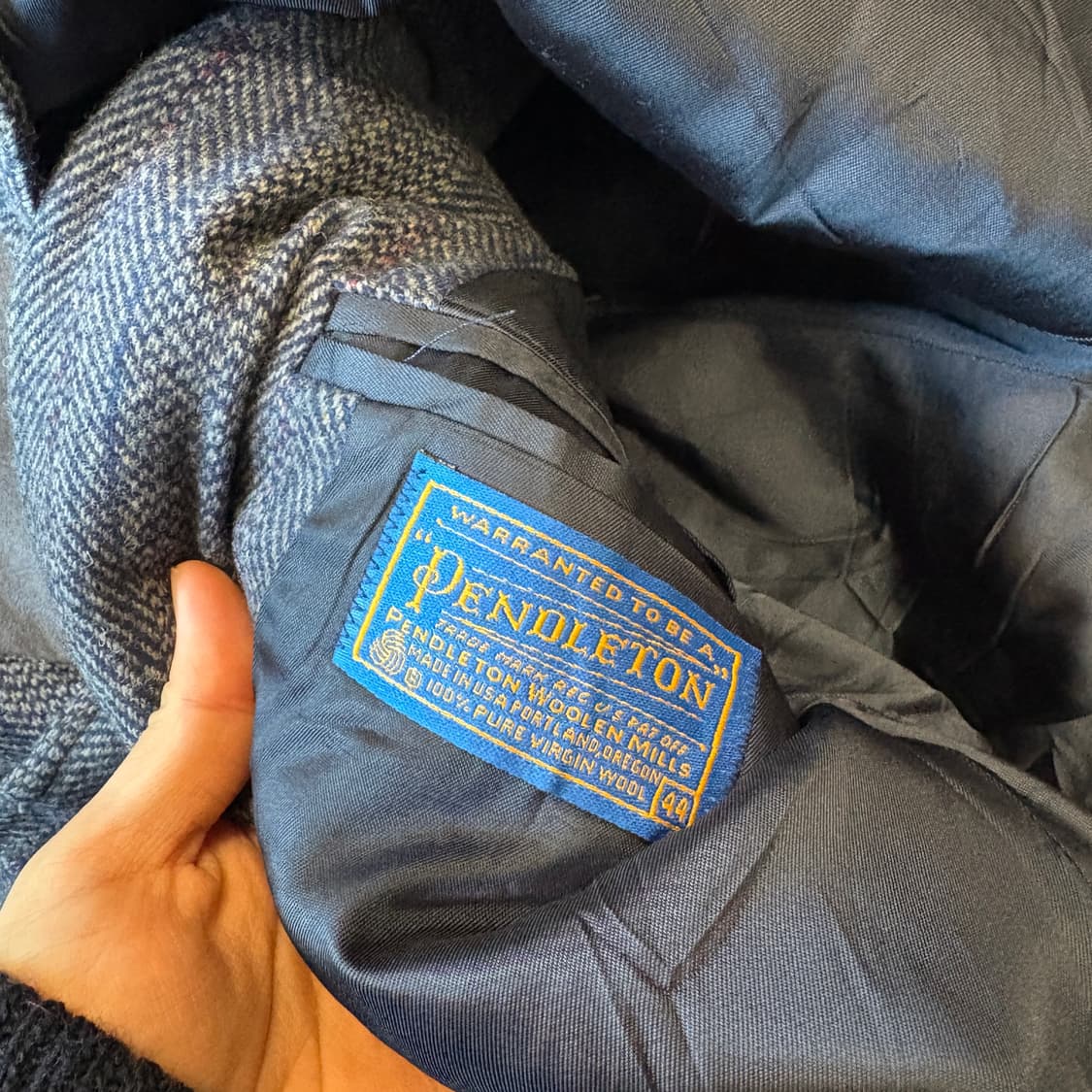 80년대 미국 생산 펜들턴 울 블레이저 자켓 상품이미지6