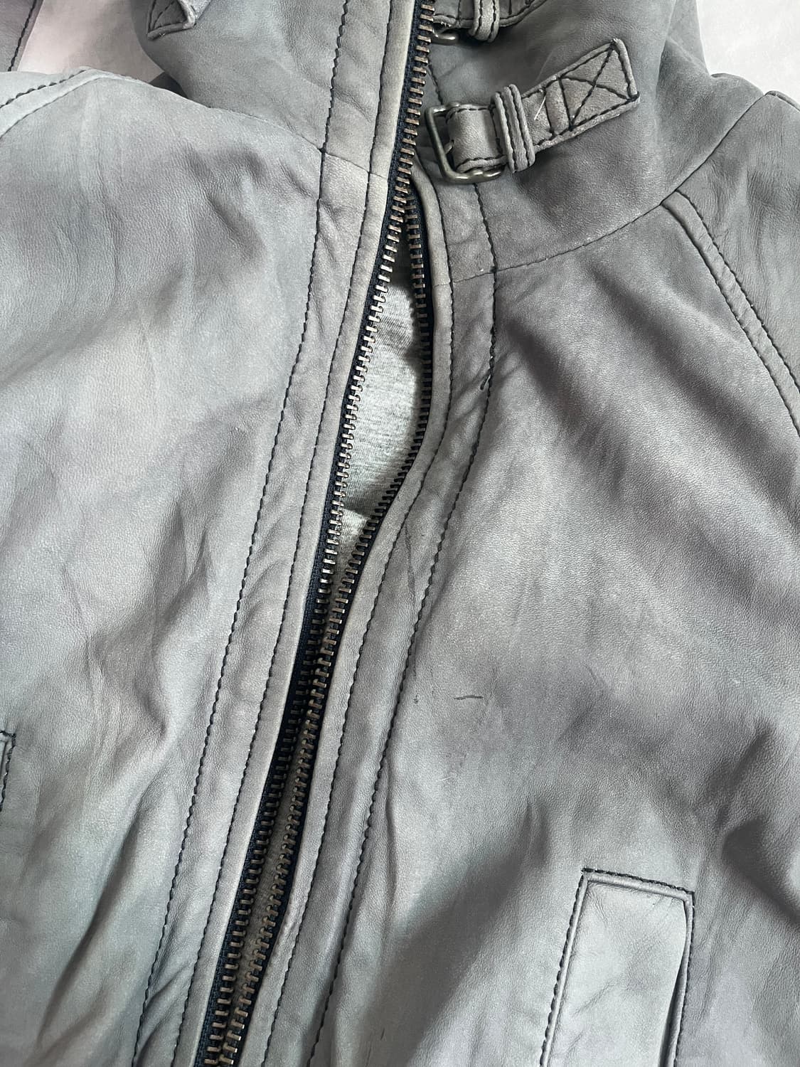 Diesel grayish blue sheep skin leather  상품이미지9