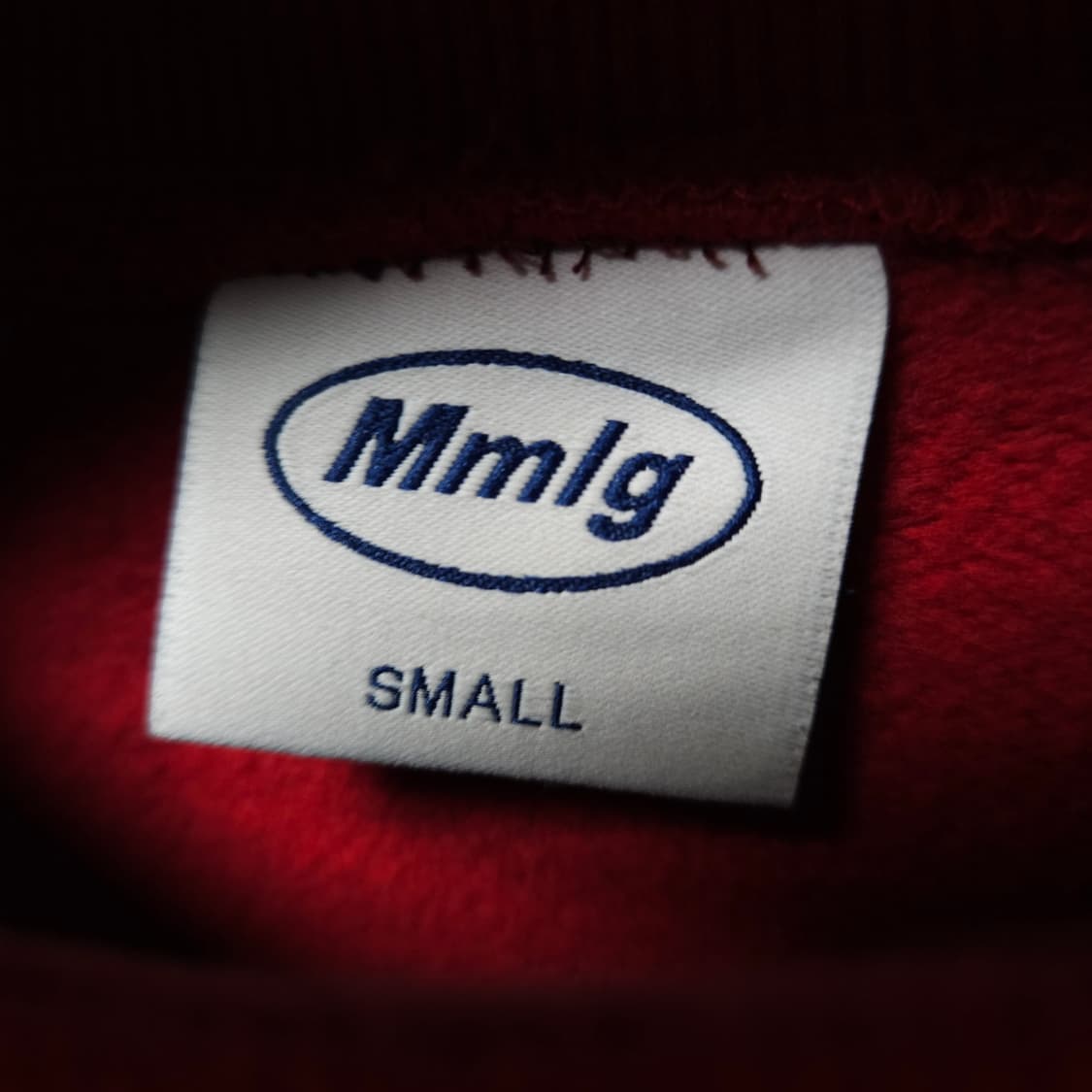 S ) MMLG 엠엠엘지 맨투맨 레드 상품이미지3