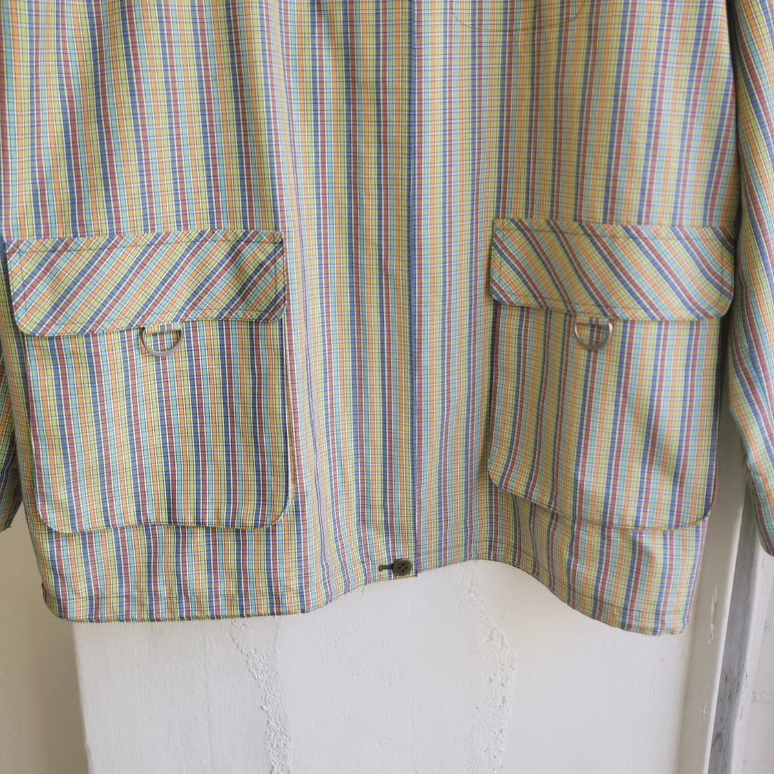 kaoryinu 레인보우체크 하이넥 자켓 상품이미지6