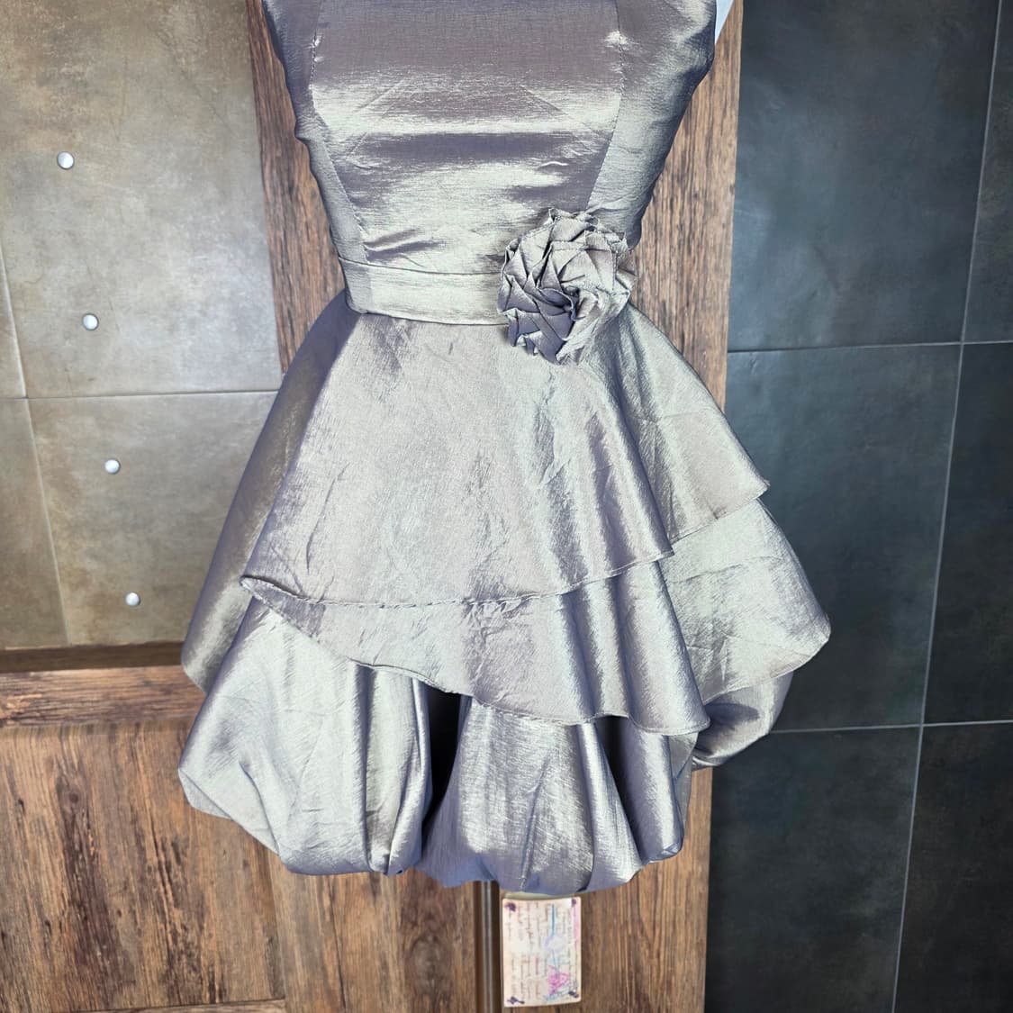 USA 튜브탑 벌룬 미니 드레스 상품이미지3