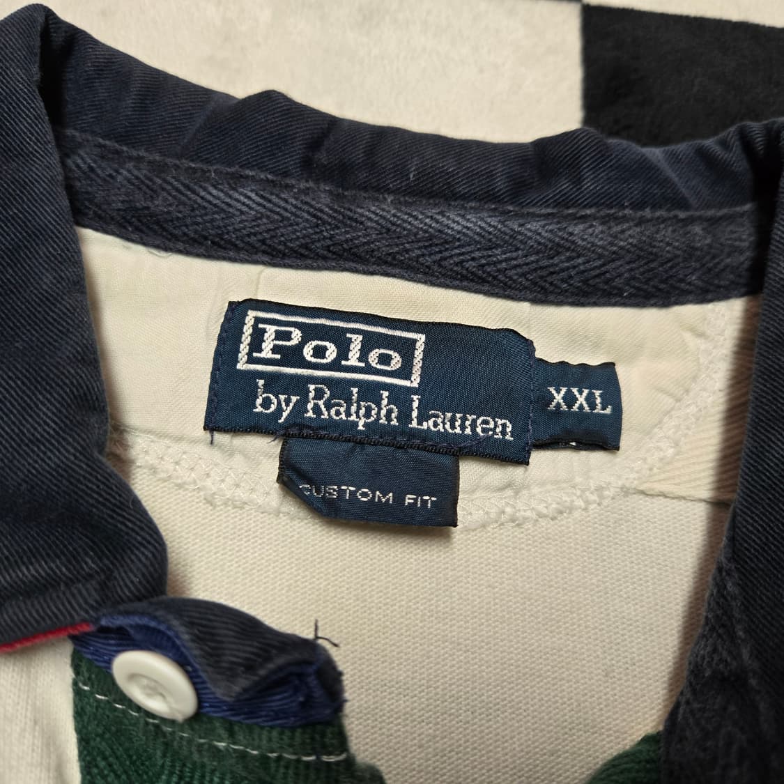 XXL 폴로랄프로렌 한정판 럭비 티셔츠 화이트 상품이미지4