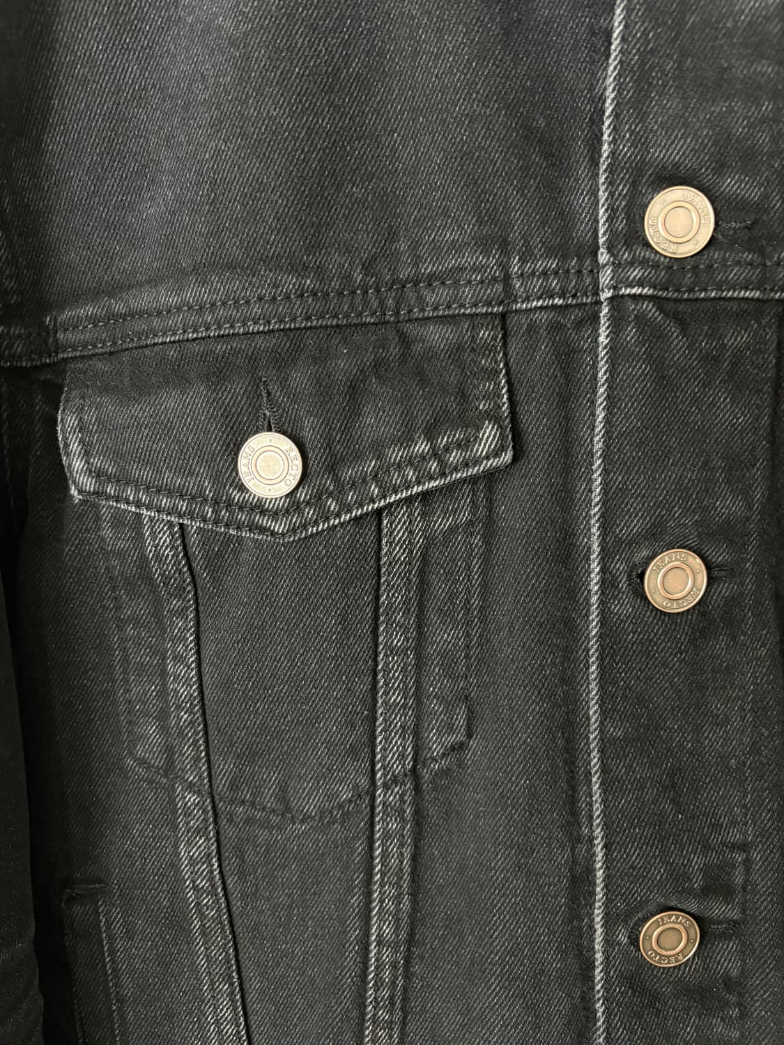 렉토 빈센트 데님 트러커 자켓 블랙  상품이미지6