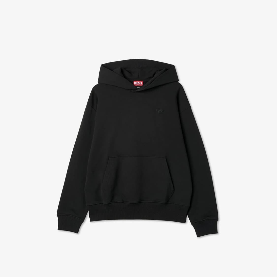 [L] 디젤 S-맥스-후드-메고발-D 후드 블랙 상품이미지2
