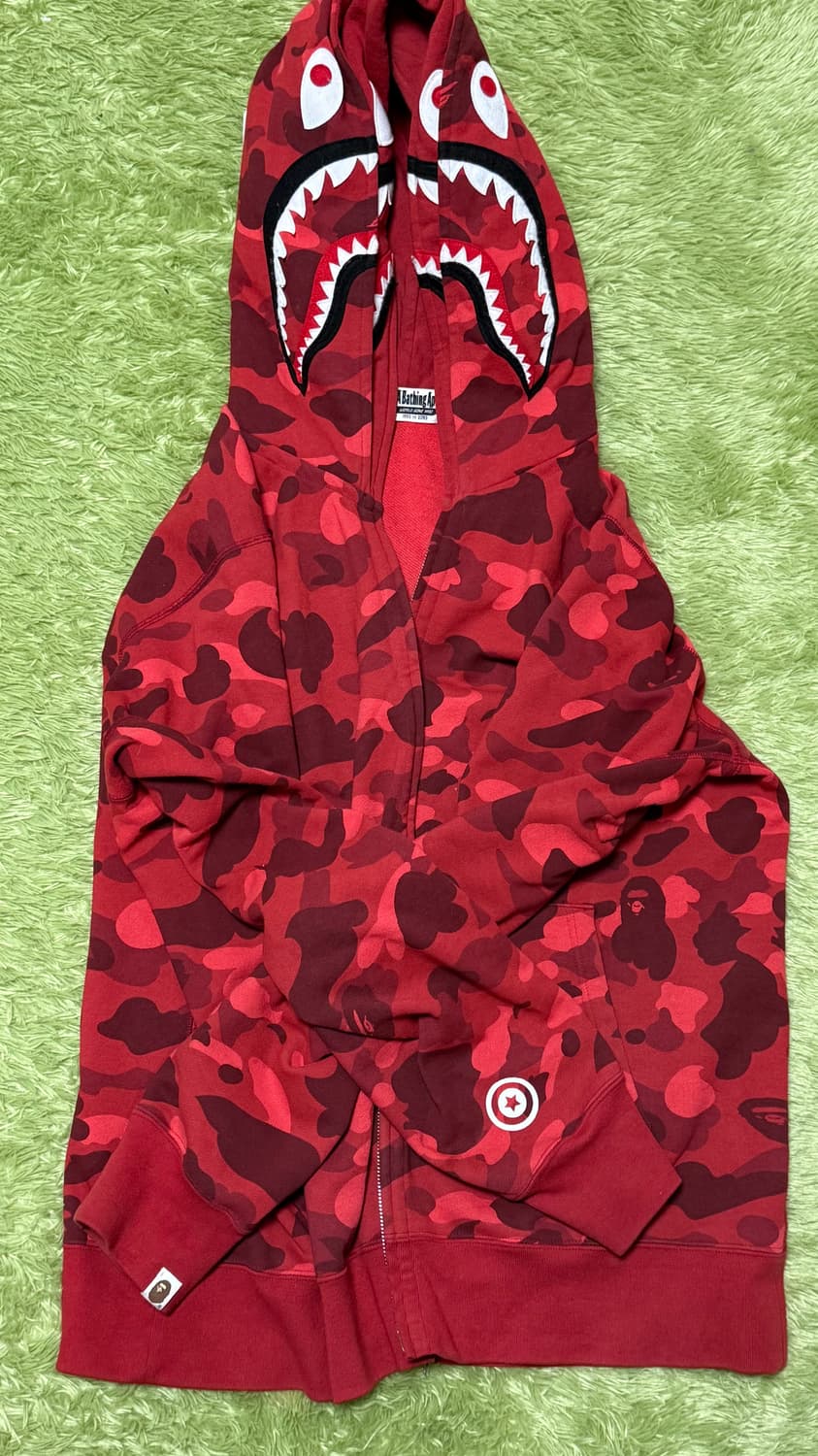 베이프 더블 샤크후드 적계 (2XL) 상품이미지3