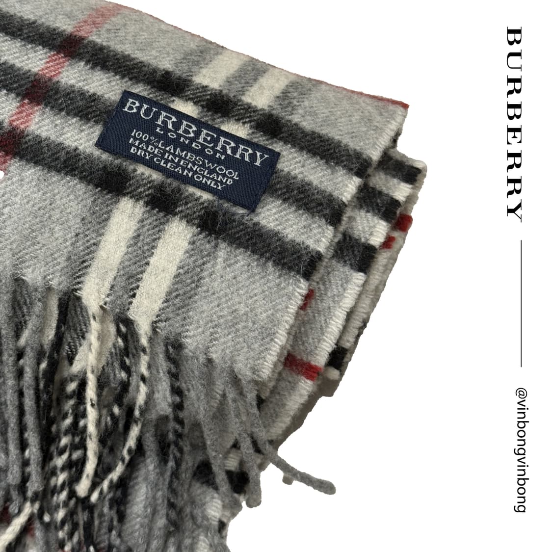 버버리 클래식 머플러 / Light gray 상품이미지2