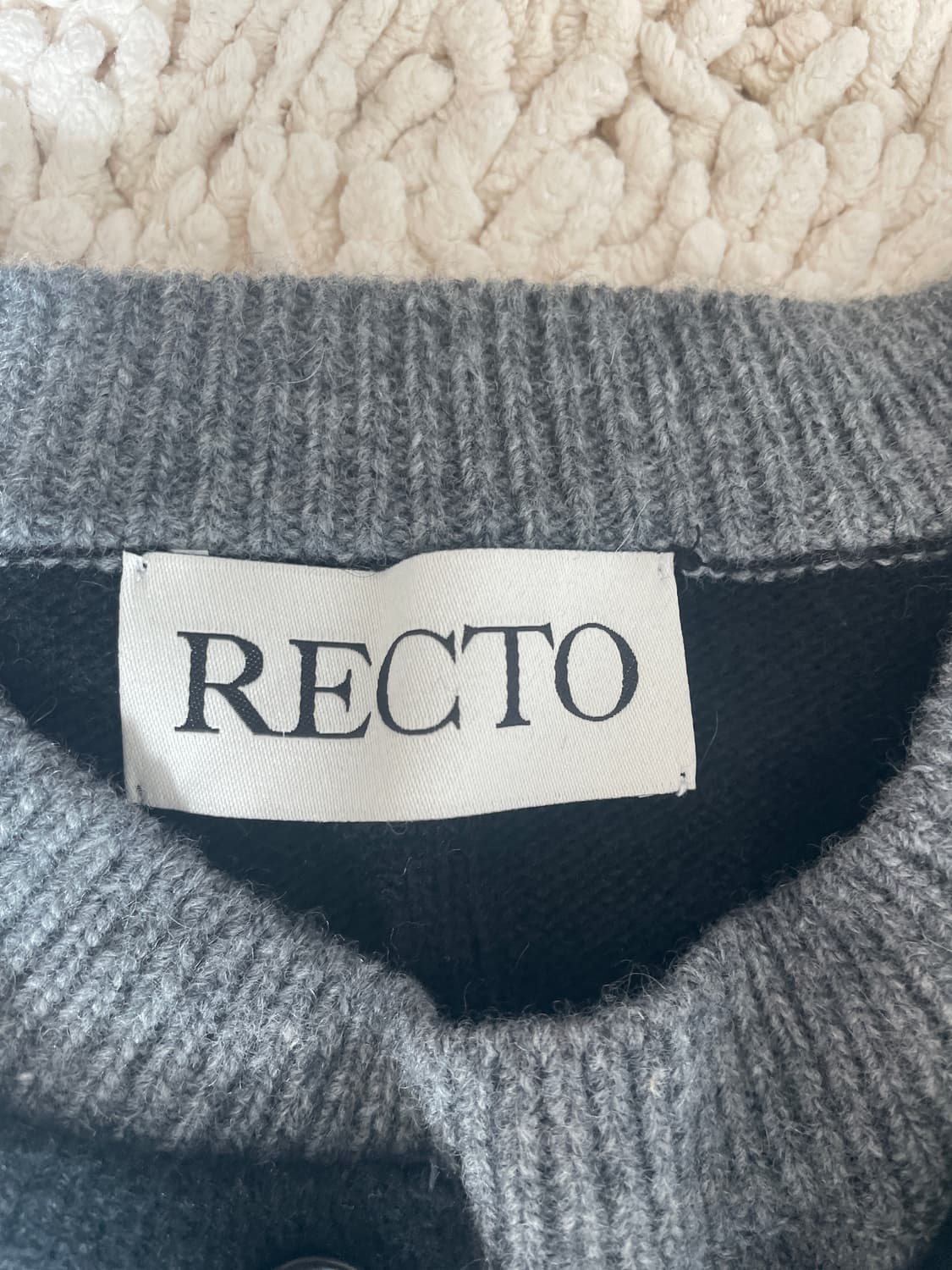 렉토 24fw 더블 레이어드 니트 시착 1회 새상품 상품이미지2