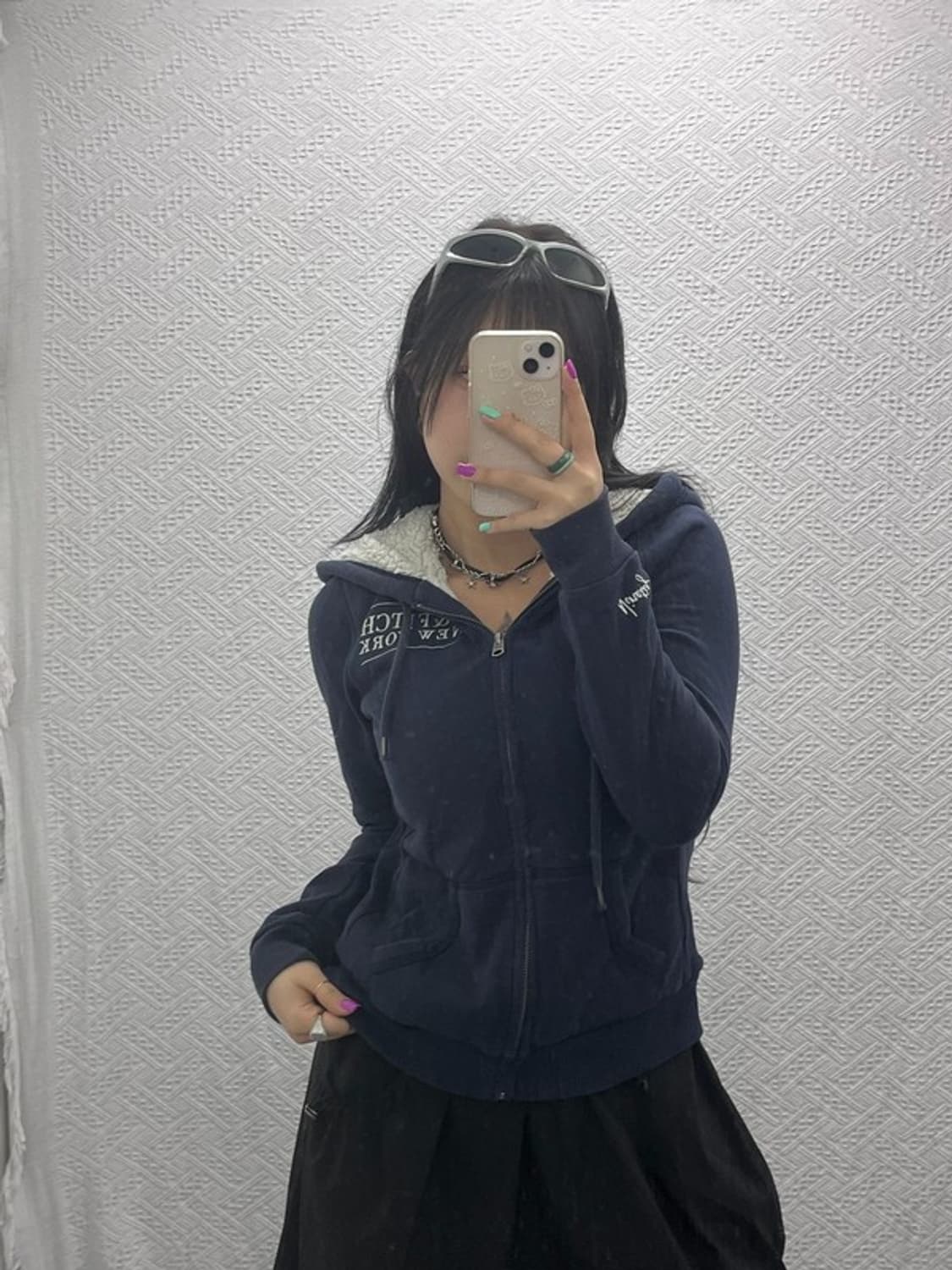 아베크롬비 Y2K 빈티지 양털 후드집업 M C06984 상품이미지1