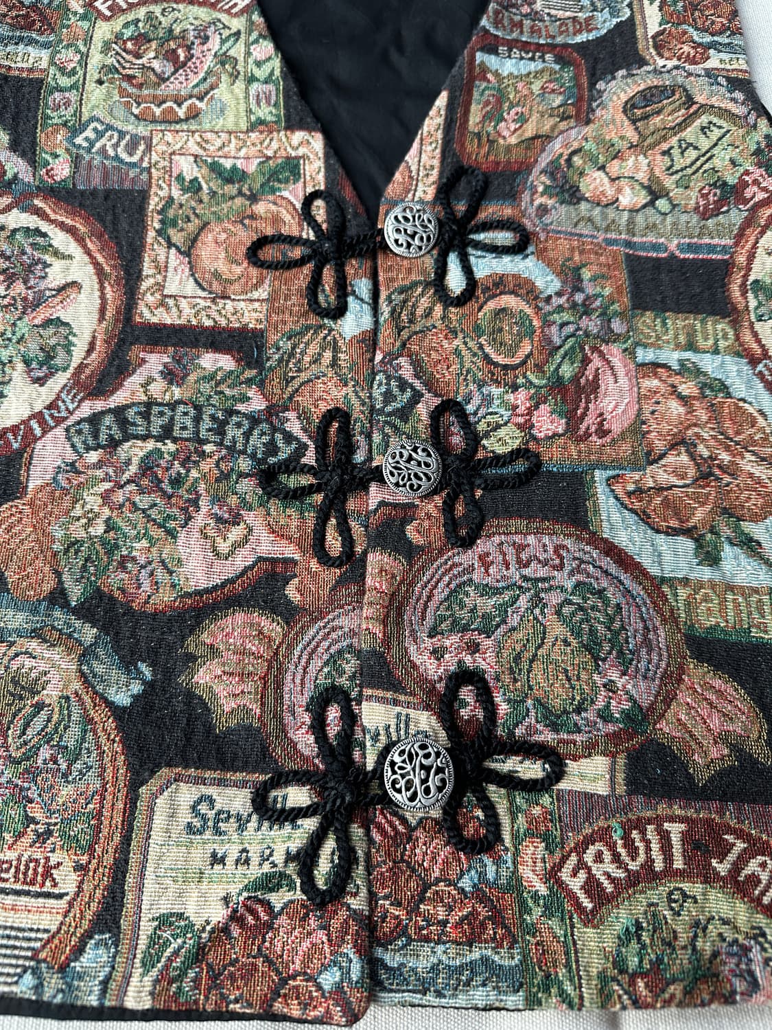 빈티지 자가드 베스트 L 상품이미지3