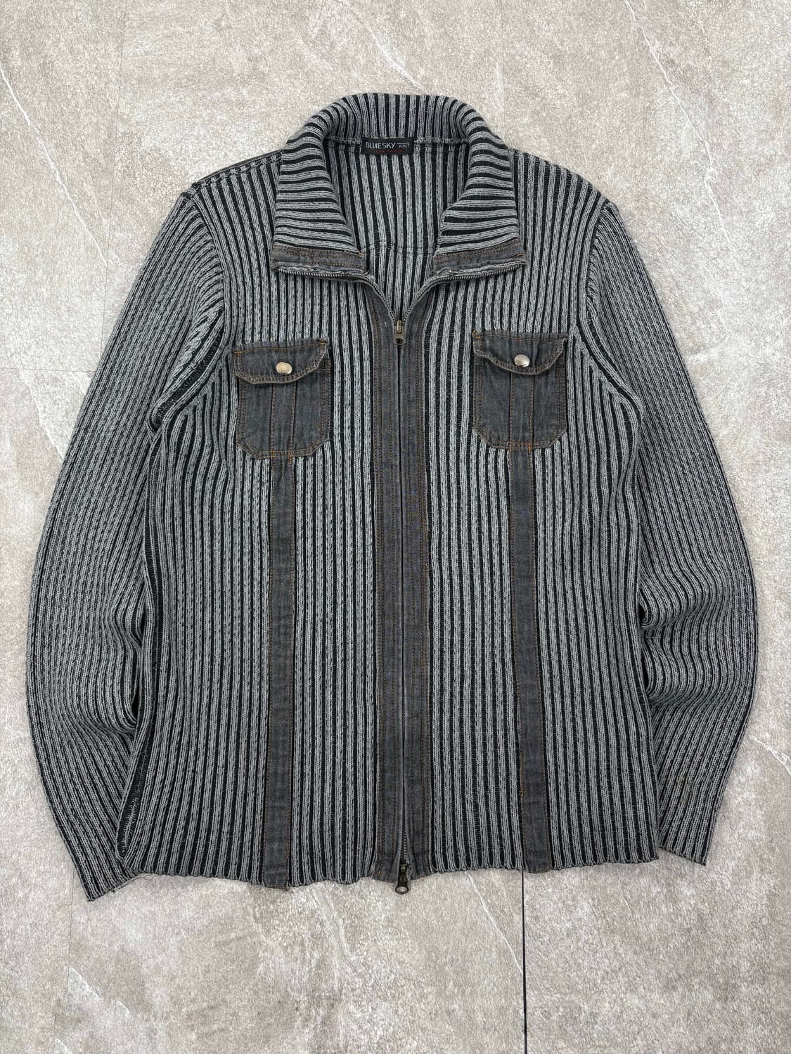 Vintage Knit Zip-Up    상품이미지1