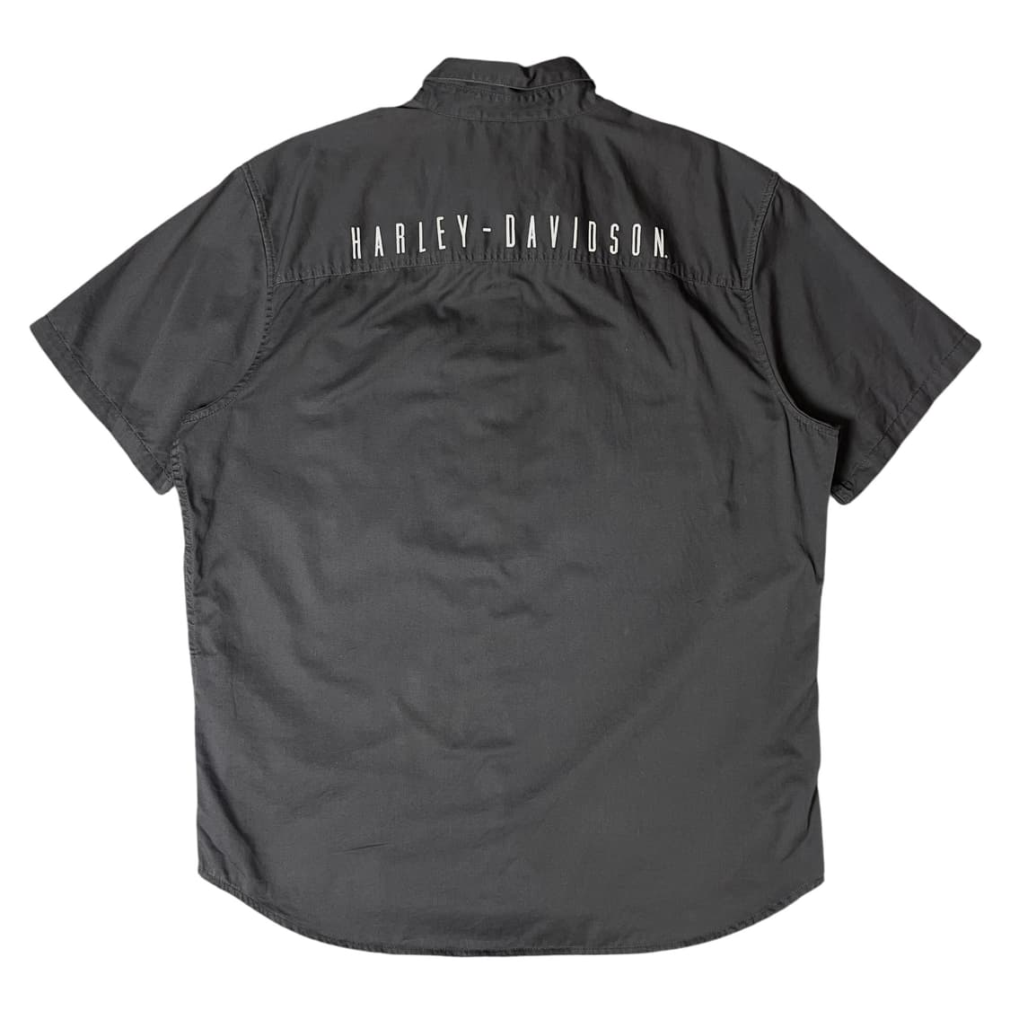 할리데이비슨 차콜 로고 투포켓 반팔 셔츠 L 상품이미지2