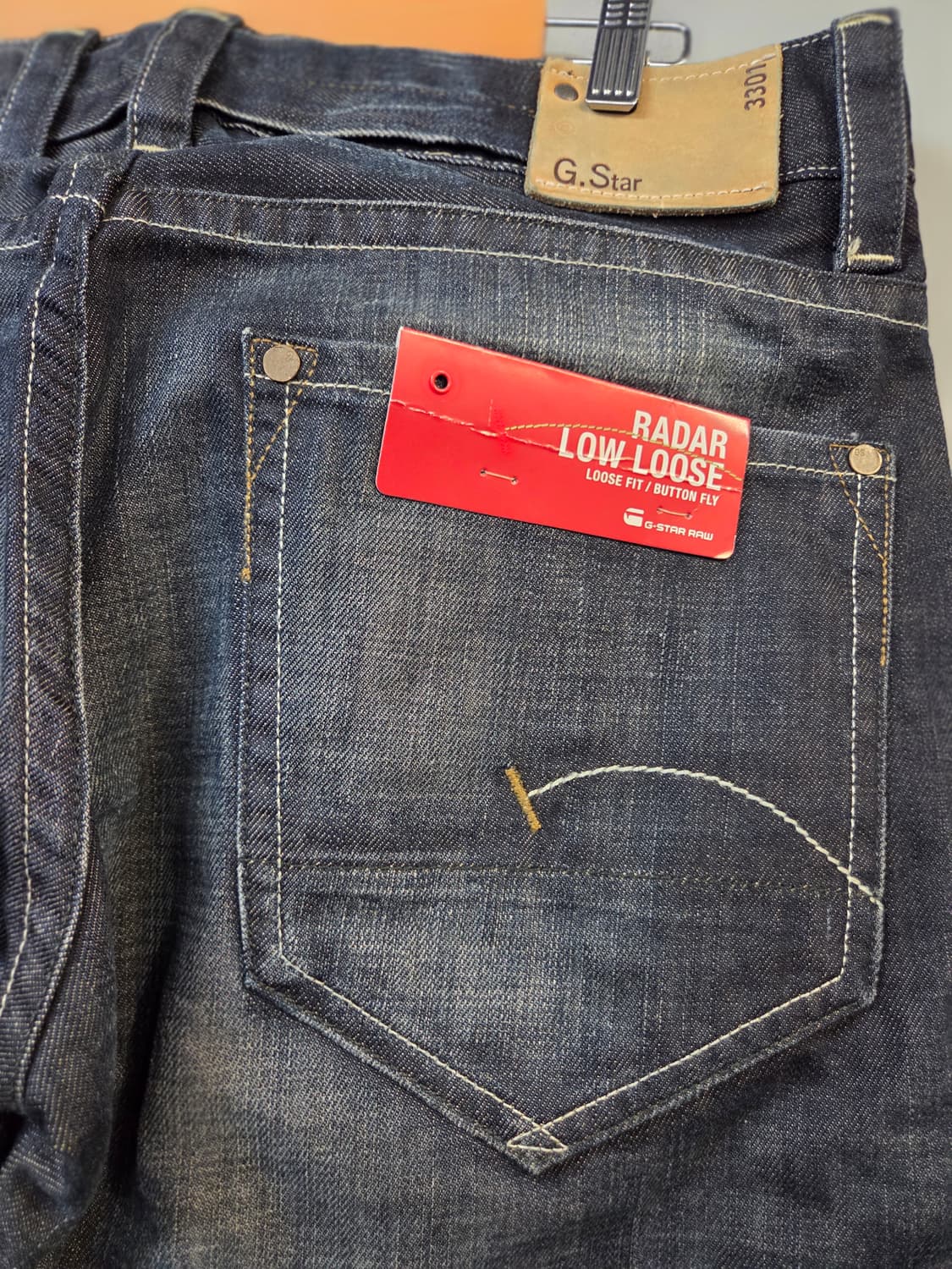 G-STAR 데님 워싱 청바지(W33/L32)새상품 /택없음 상품이미지5