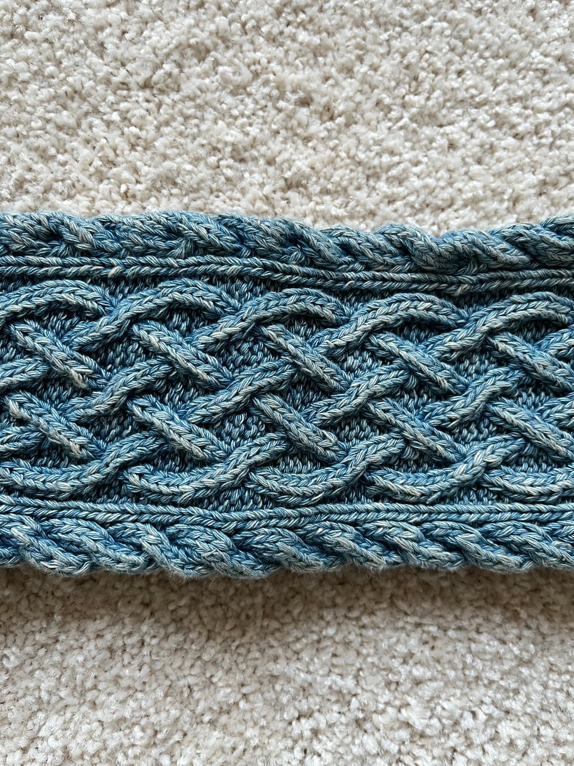 캐피탈 핸드니트 케이블 헤어밴드 인디고  상품이미지6