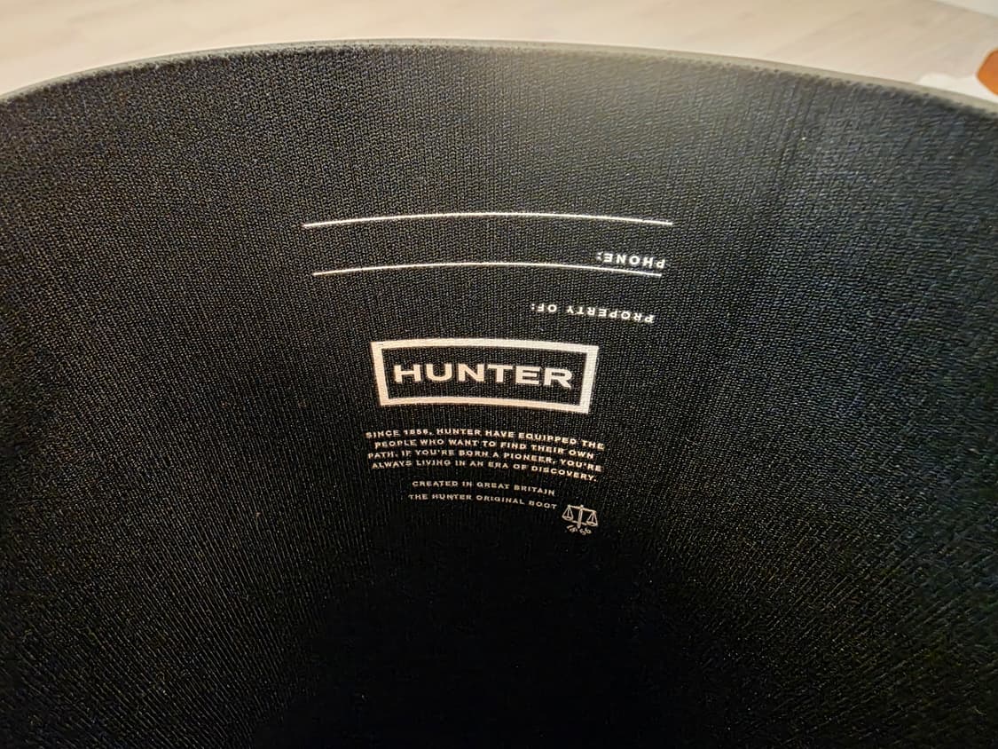 헌터 우먼스 플레이 톨 레인부츠 블랙 240 상품이미지5