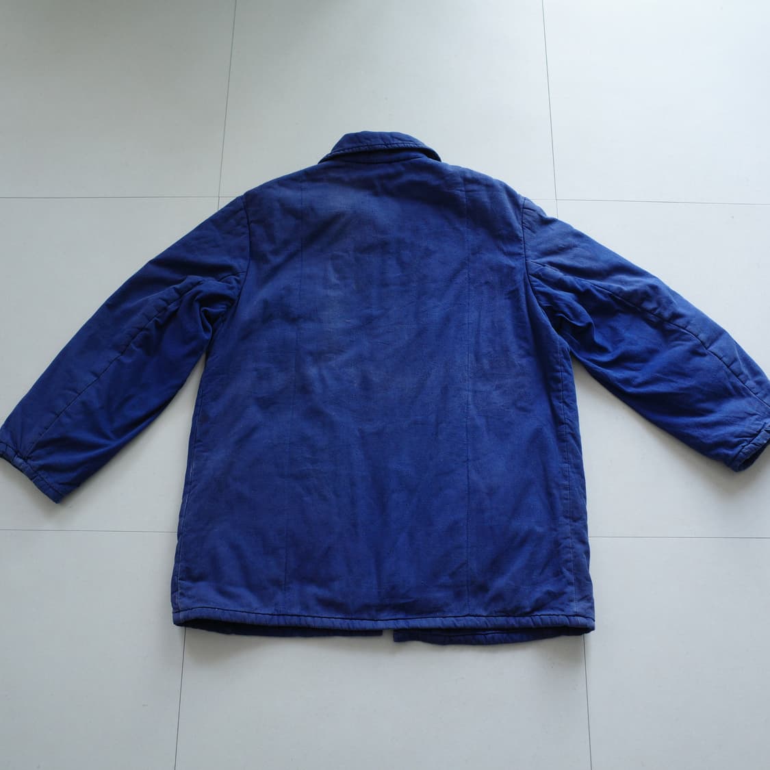 70s 빈티지 프렌치 워크웨어 패딩 코트 잉크블루 (100) 프랑스생산 상품이미지6