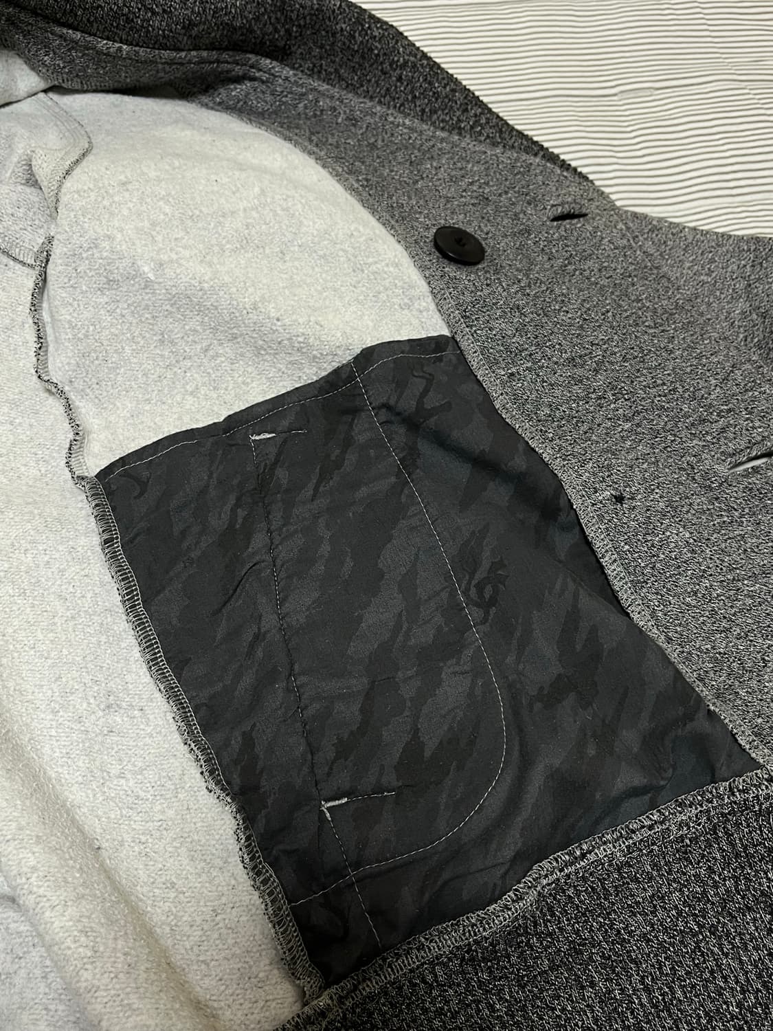 마하리시 더블 버튼 자켓 차콜 S 상품이미지7