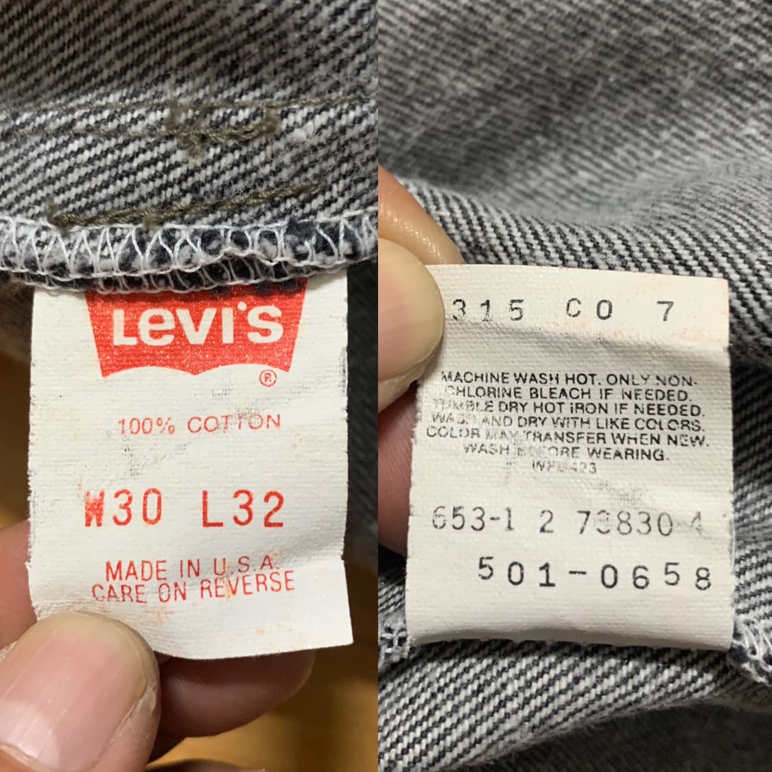 LEVIS 리바이스 501(653-유에스 팩토리)데님팬츠-유니색스 상품이미지7