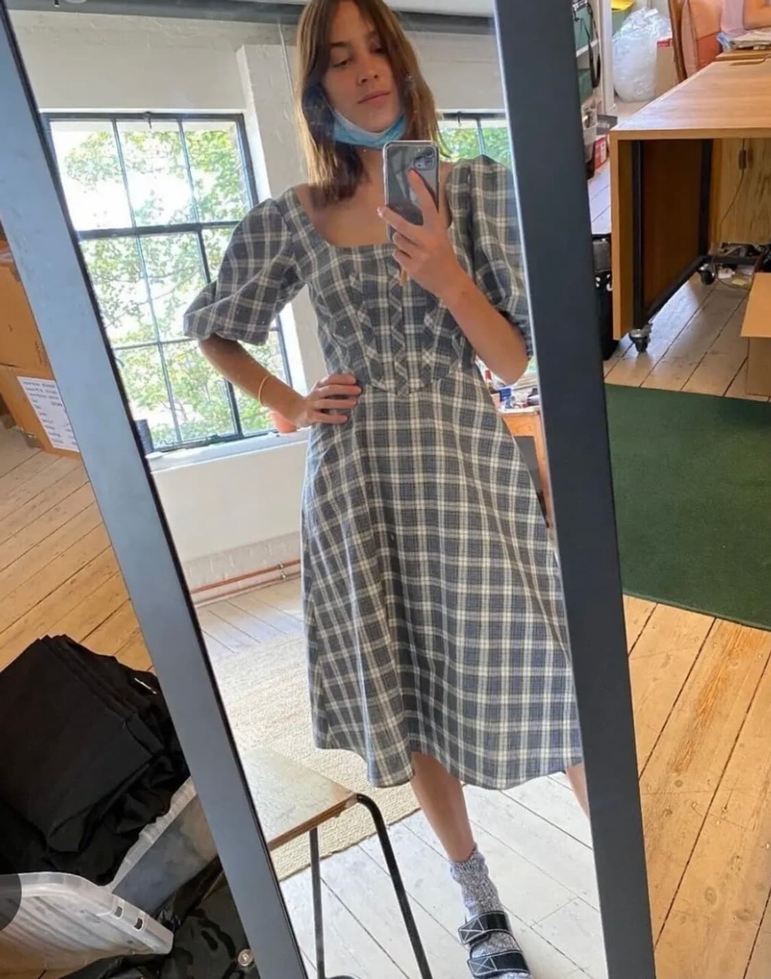 Alexa chung check dress uk6 알렉사청 체크원피스 상품이미지1