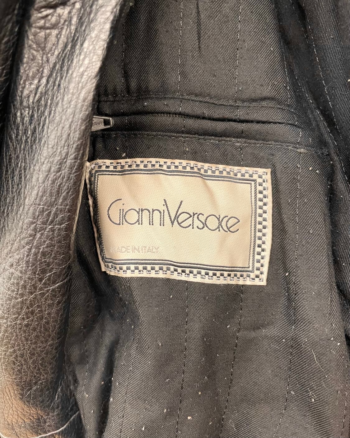 Gianni Versace 베르사체 레더 봄버 자켓 상품이미지9